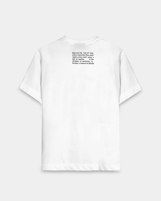 DISCOVERING OFF WHITE TEE - Relaxed Fit
