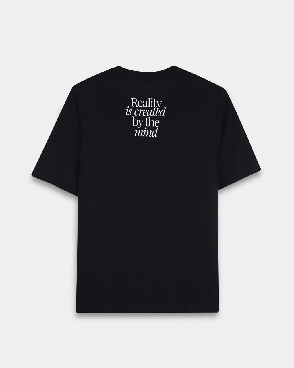 BALANCE OF THOUGHT BLACK TEE - Relaxed Fit