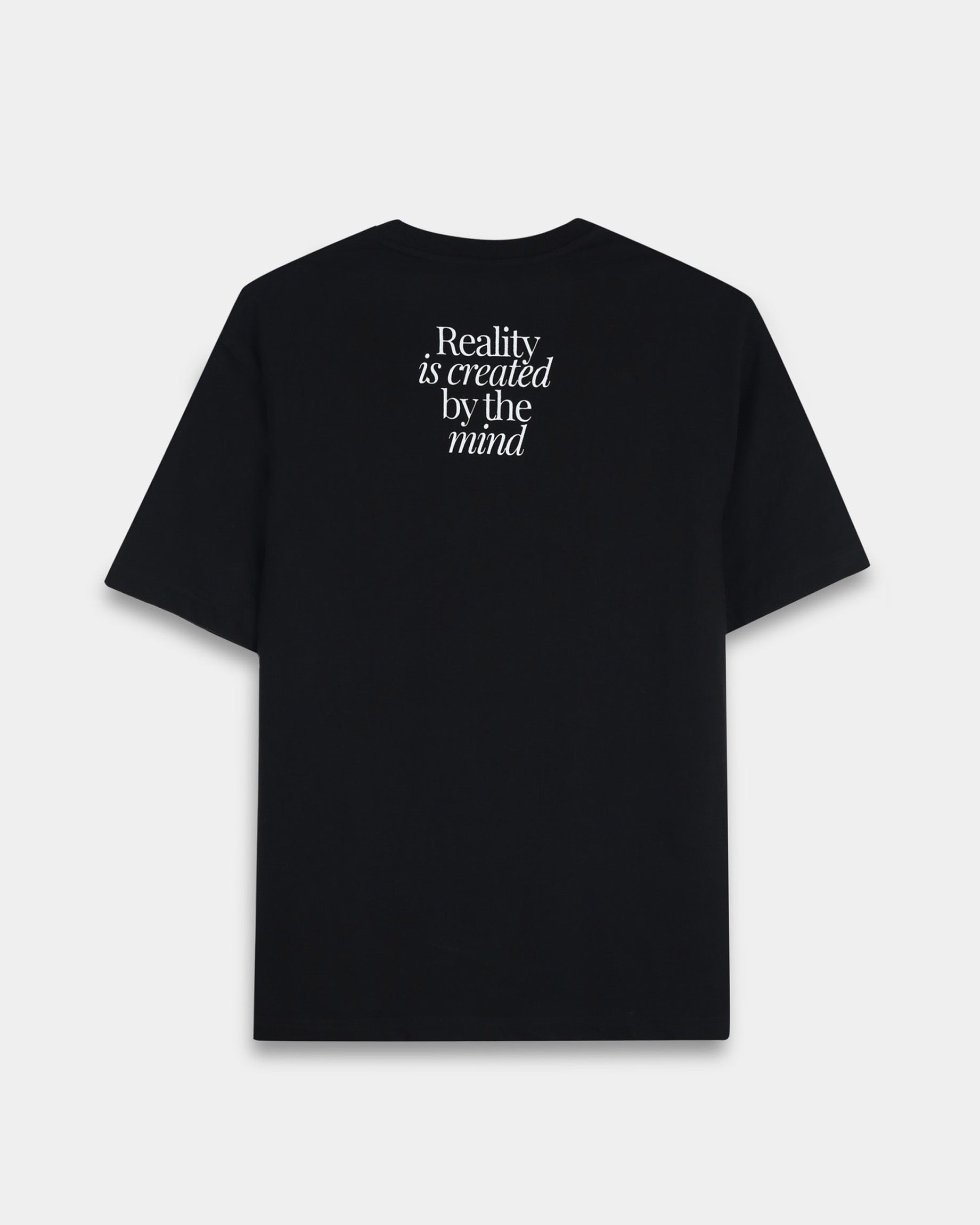 BALANCE OF THOUGHT BLACK TEE - Relaxed Fit