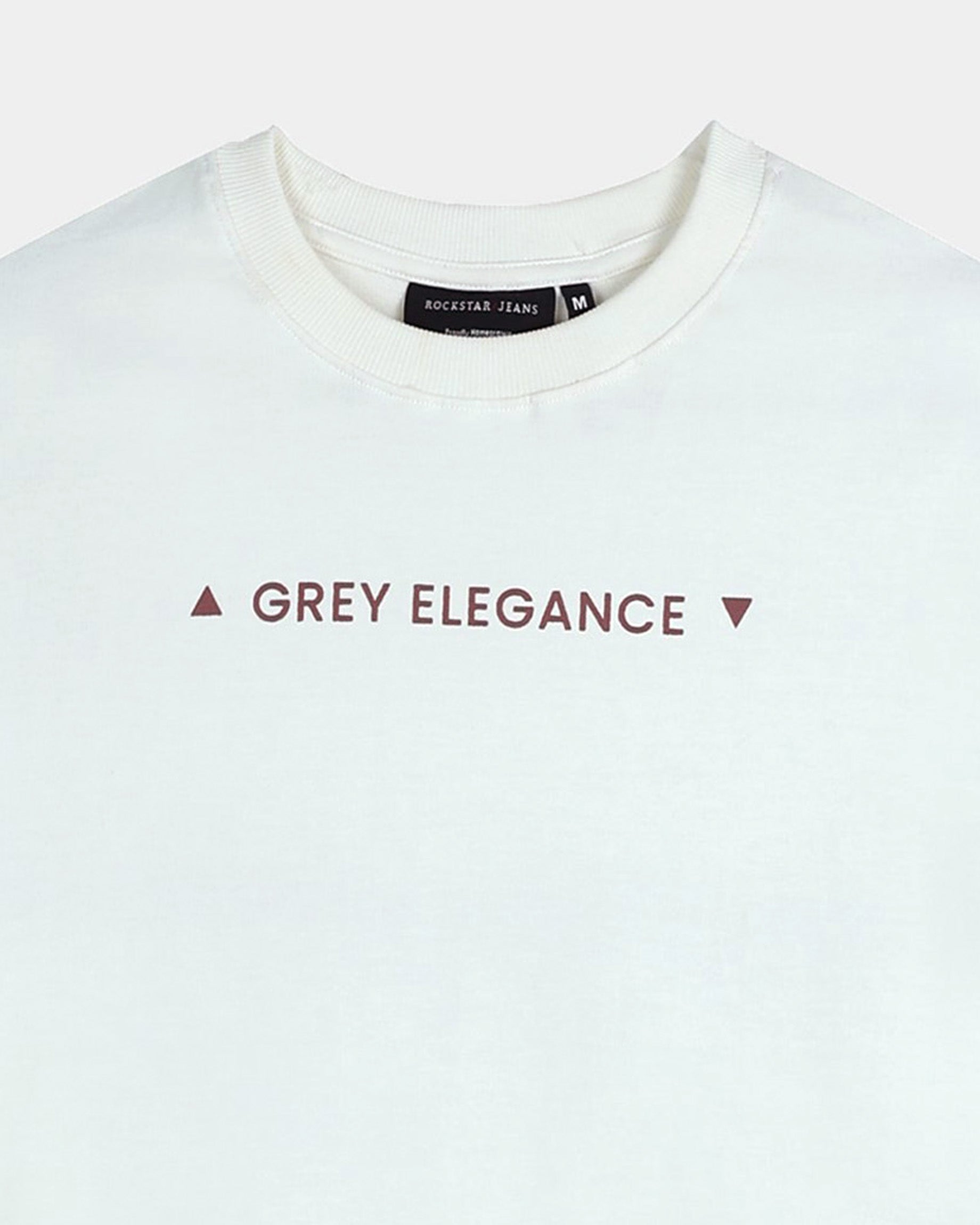 GREY ELEGANCE OFF WHITE TEE - Relaxed Fit