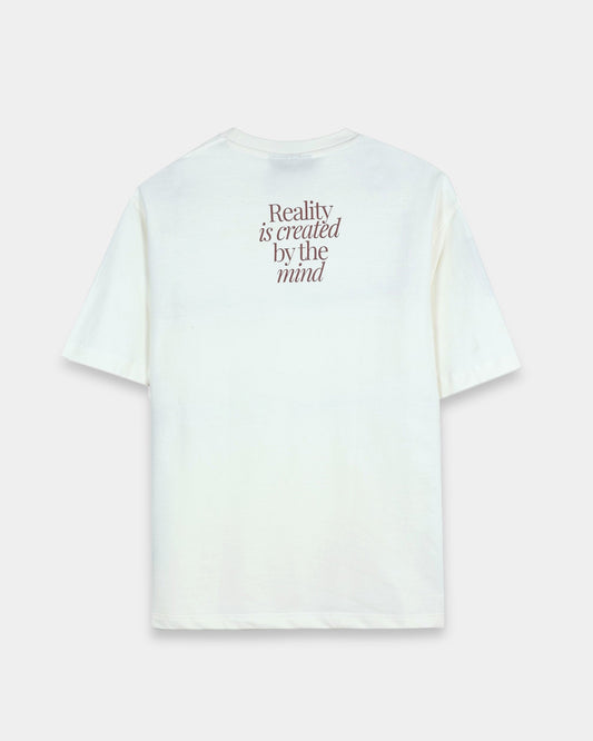 BALANCE OF THOUGHT OFF WHITE TEE - Relaxed Fit
