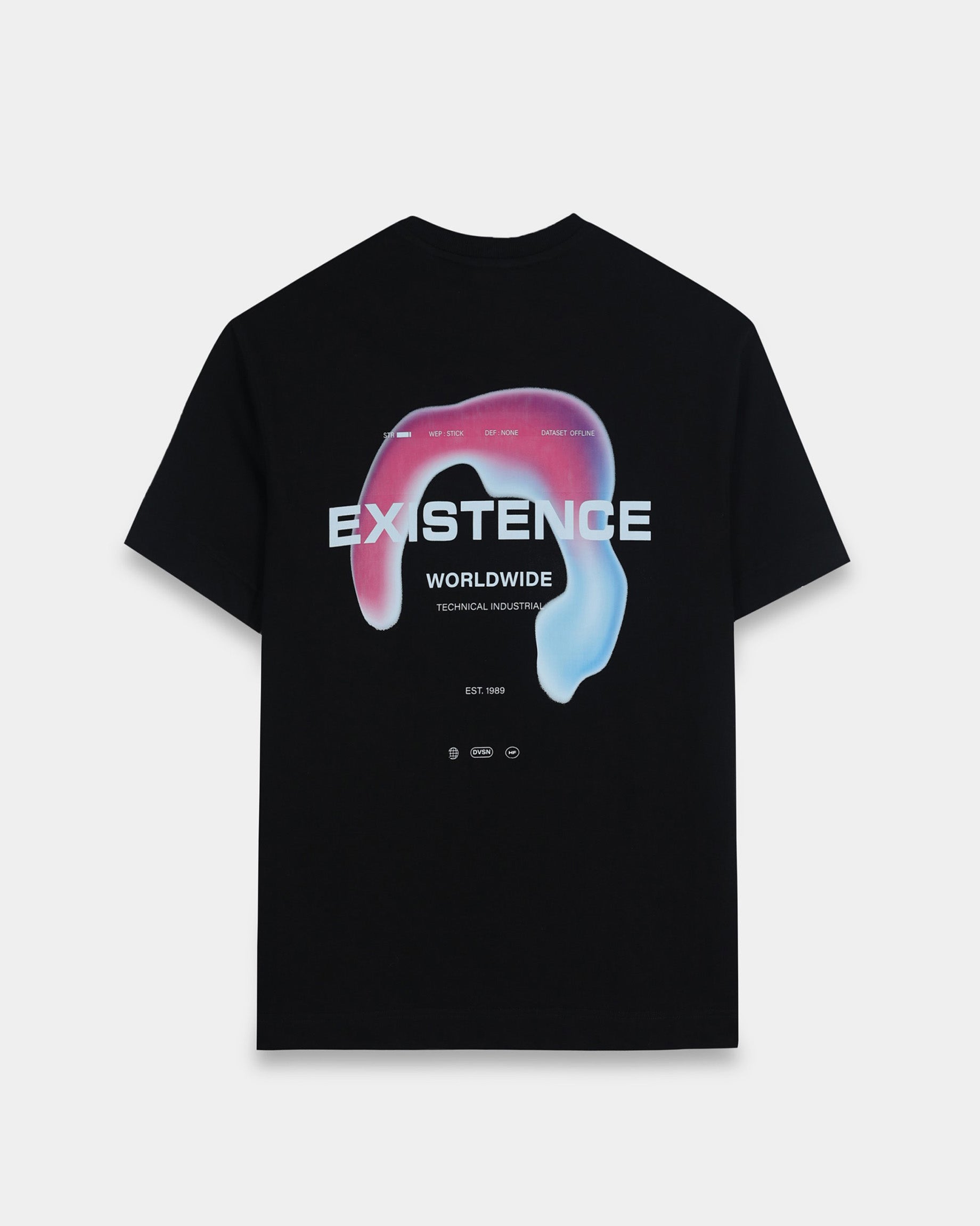 EXISTENCE BLACK TEE - Relaxed Fit