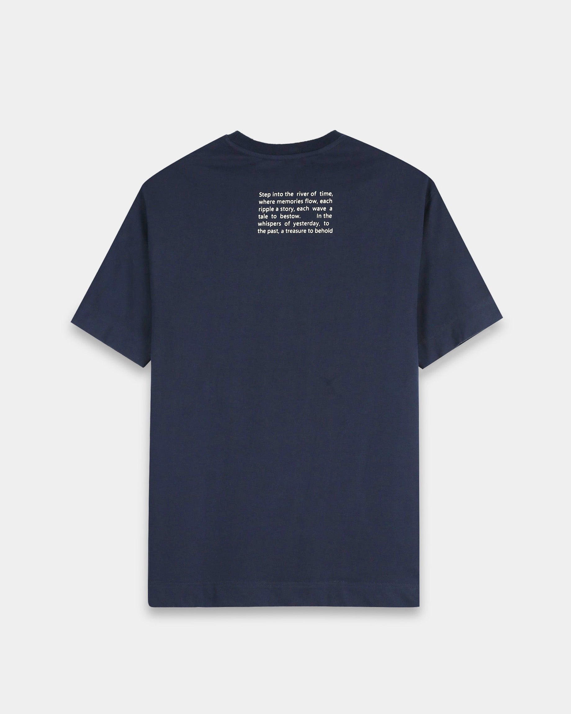 DISCOVERING NAVY BLUE TEE - Relaxed Fit