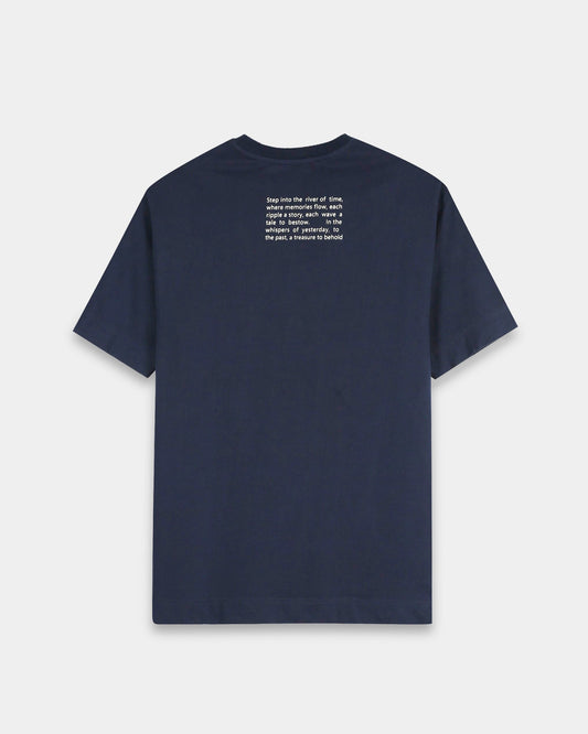 DISCOVERING NAVY BLUE TEE - Relaxed Fit