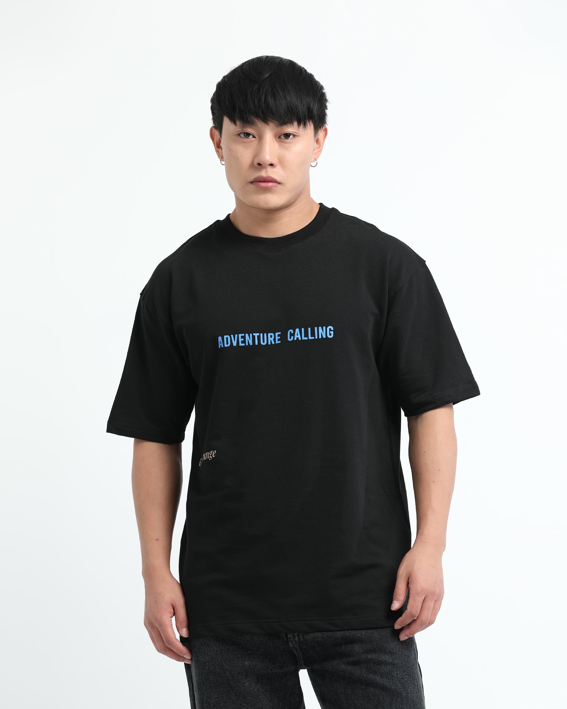 LIFE IS GOOD BLACK TEE - Relaxed Fit