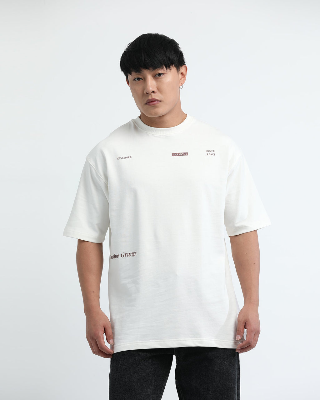 HARMONY OFF WHITE TEE - Relaxed Fit