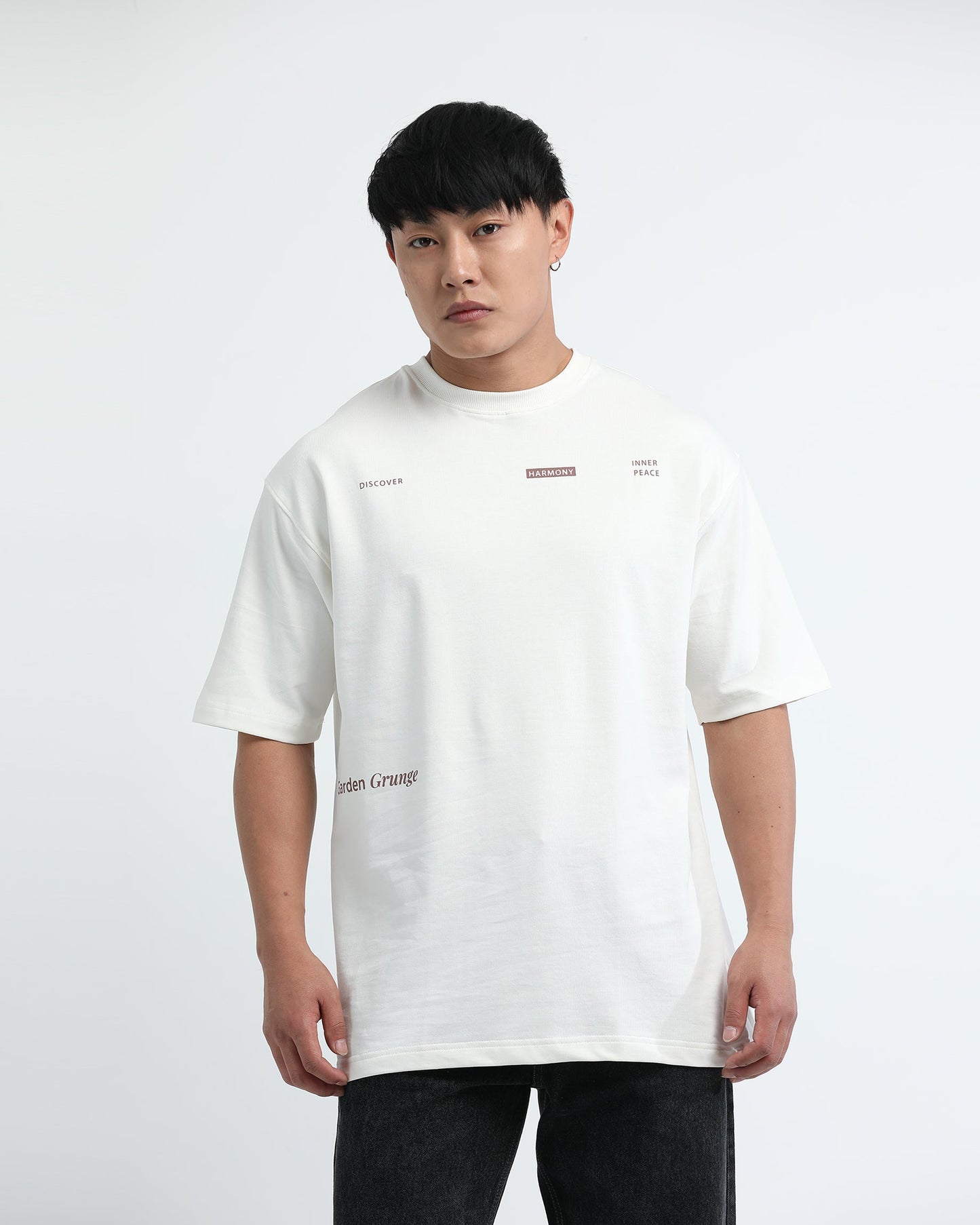 HARMONY OFF WHITE TEE - Relaxed Fit