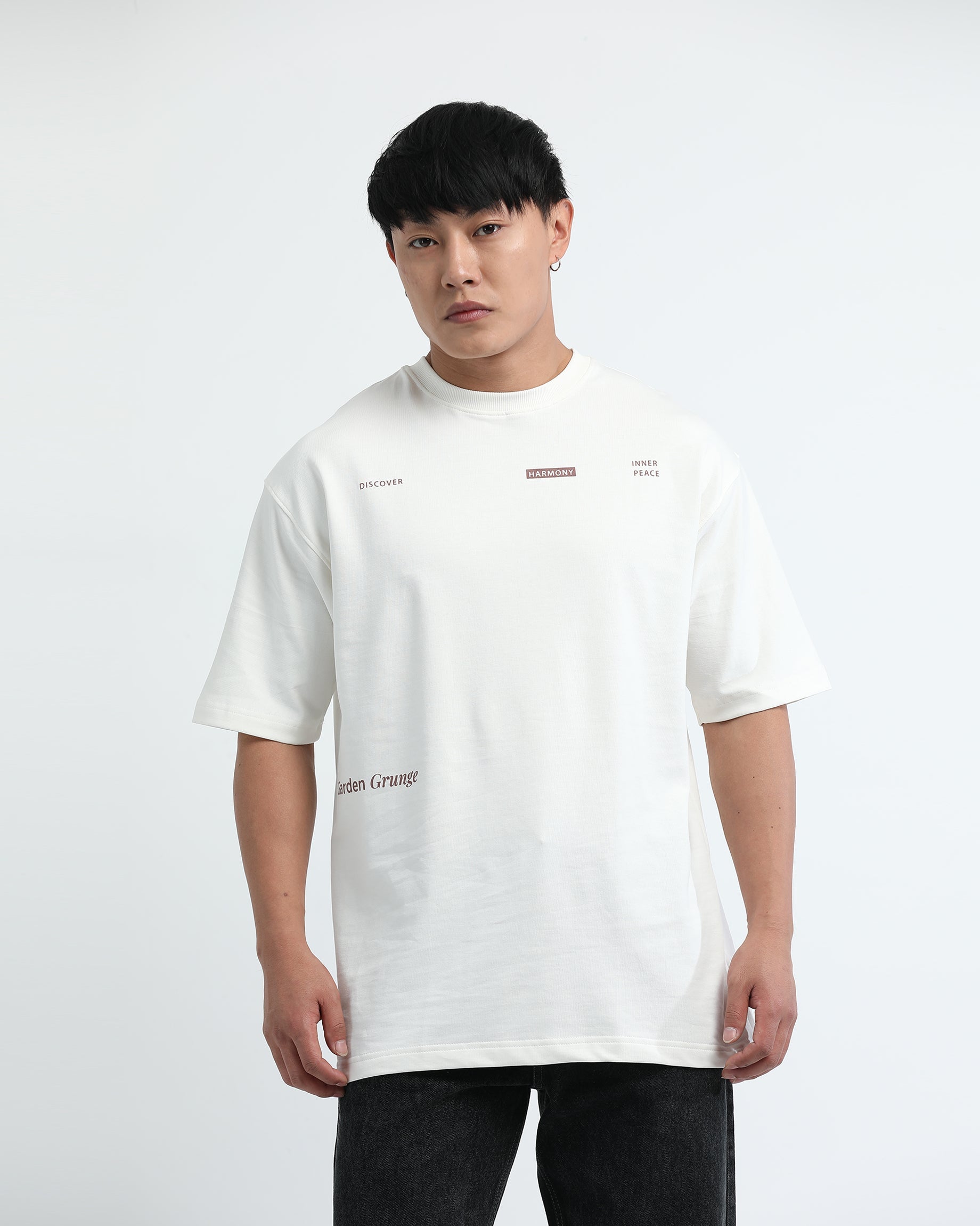 HARMONY OFF WHITE TEE - Relaxed Fit