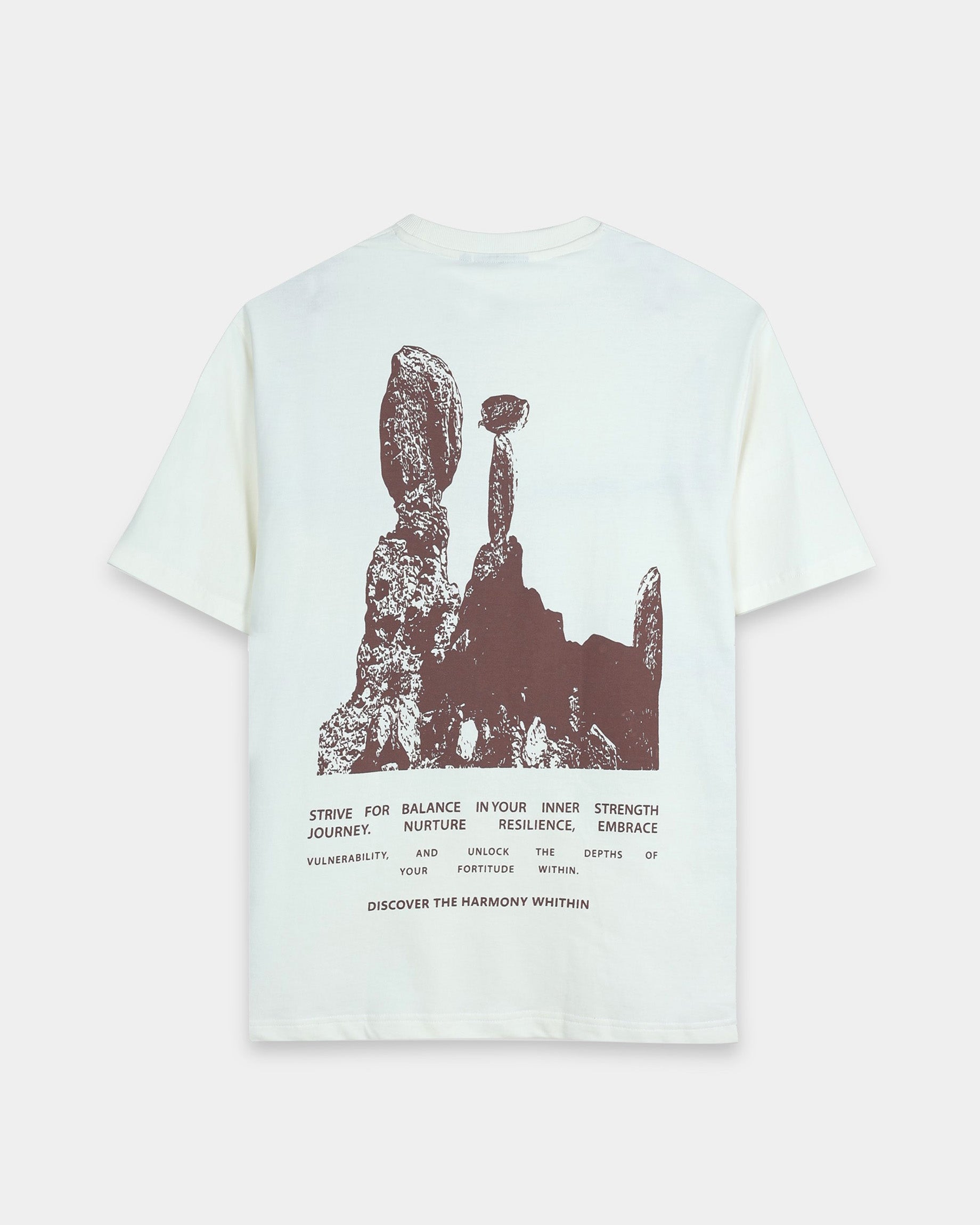 HARMONY OFF WHITE TEE - Relaxed Fit