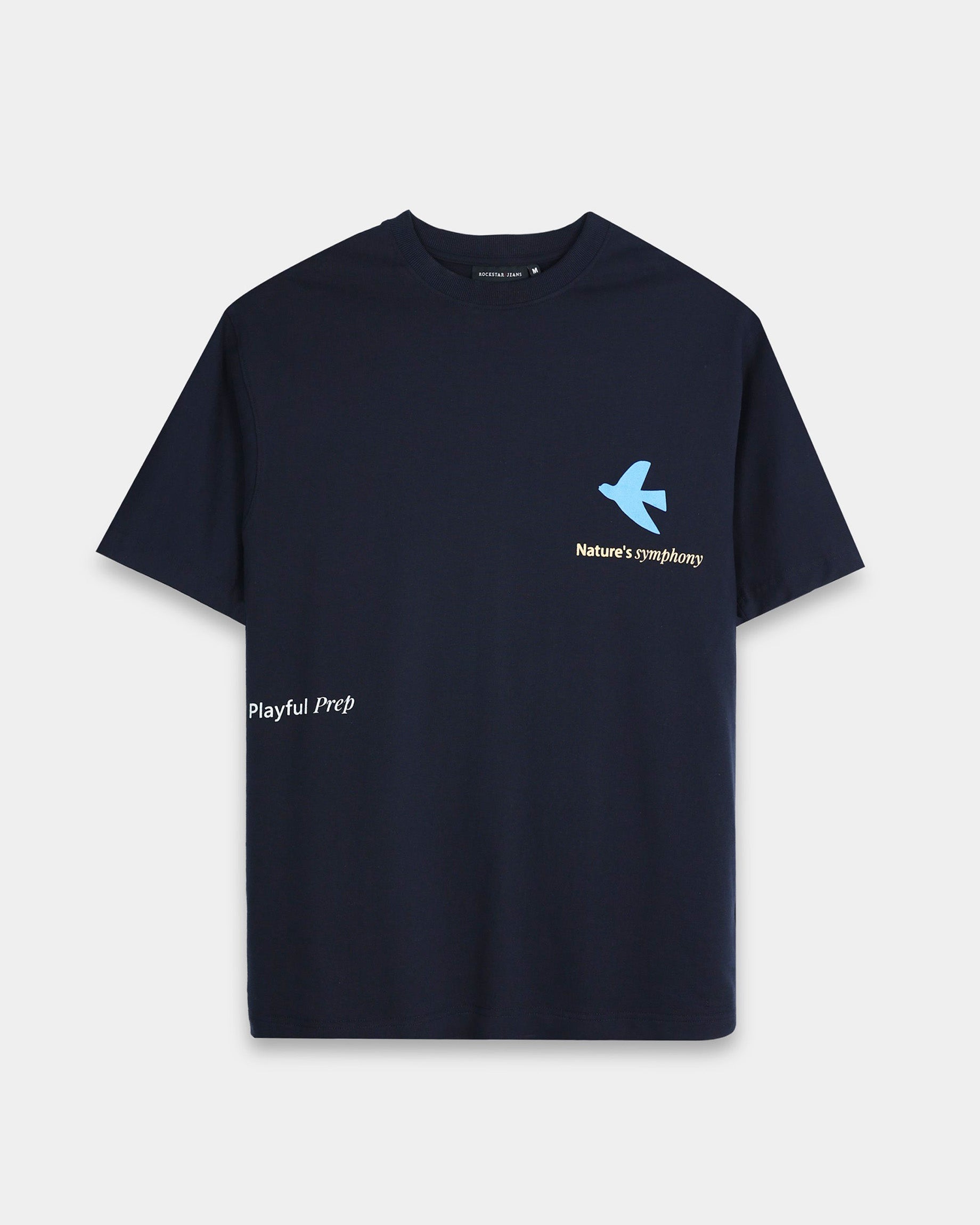 SERENITY NAVY BLUE TEE - Relaxed Fit
