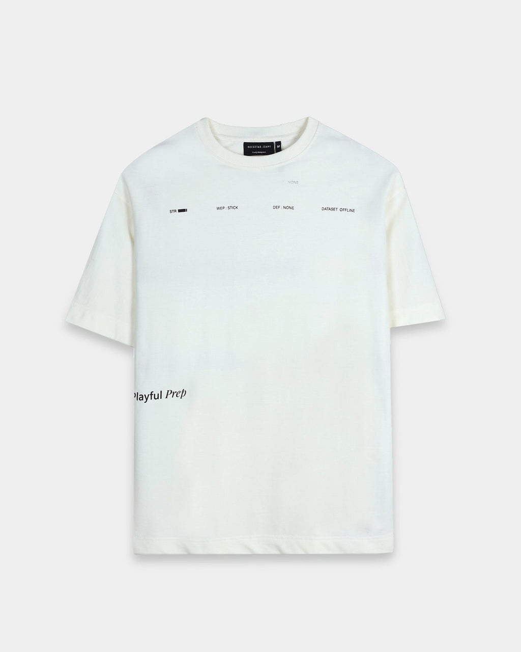 EXISTENCE OFF WHITE TEE - Relaxed Fit