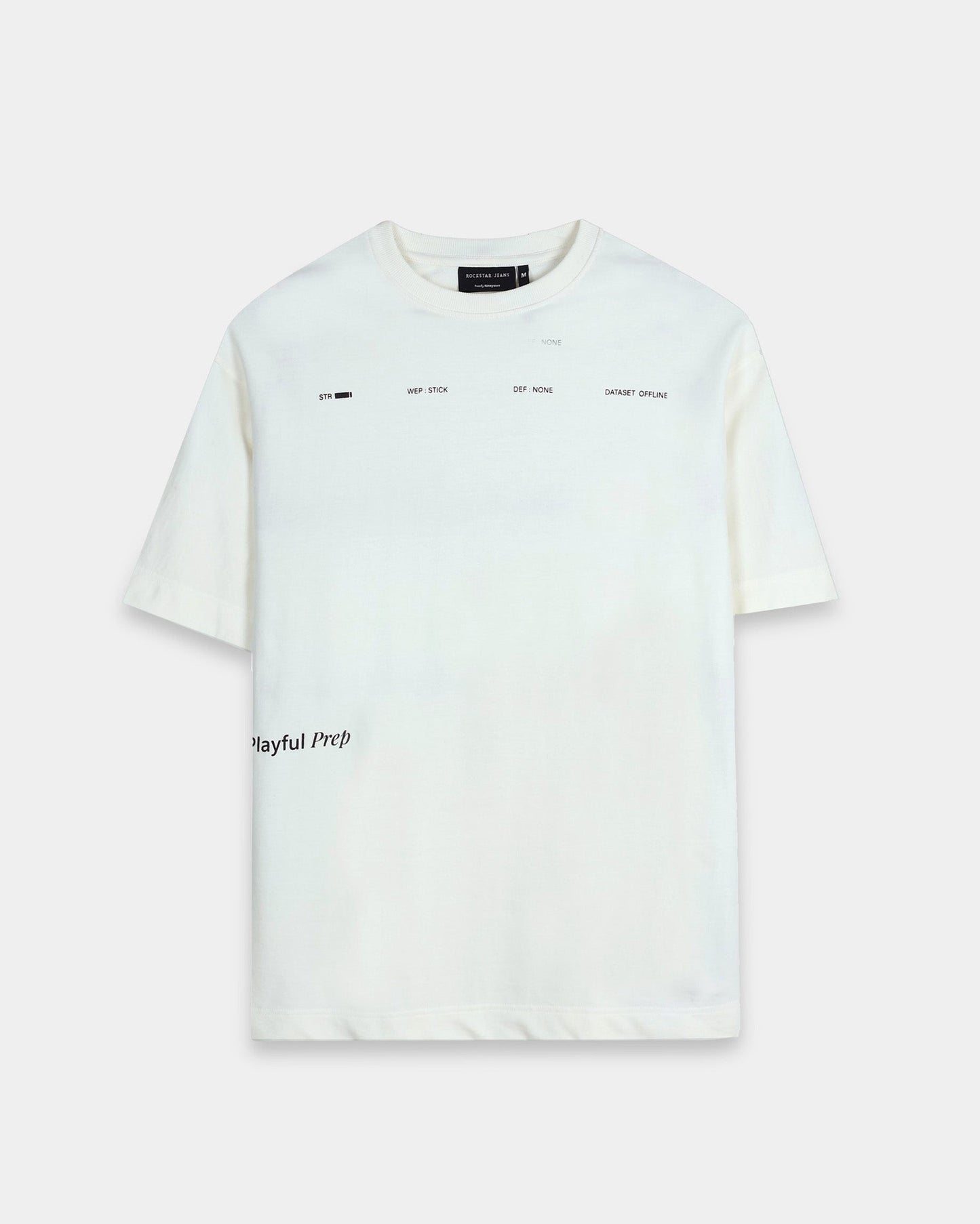 EXISTENCE OFF WHITE TEE - Relaxed Fit