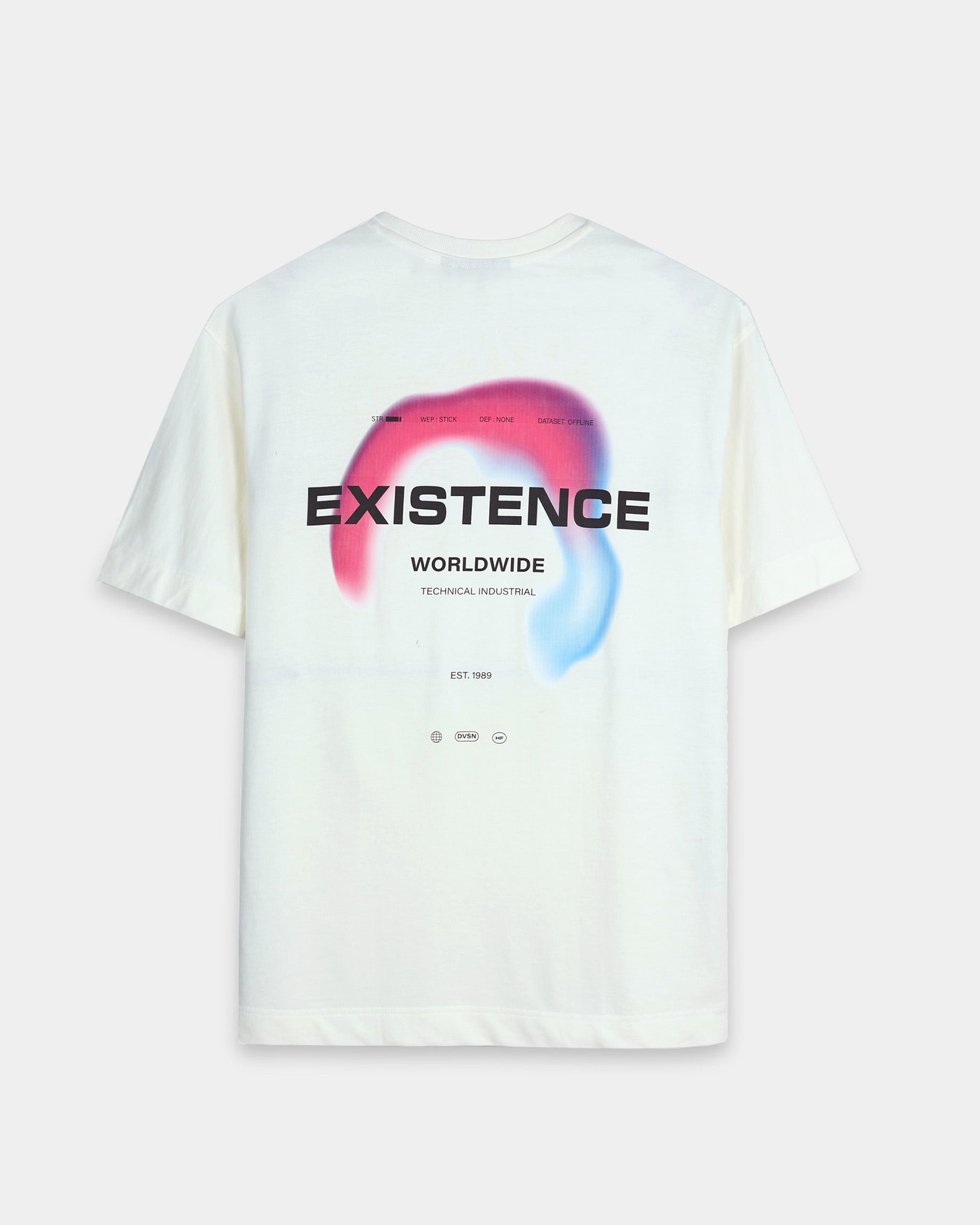 EXISTENCE OFF WHITE TEE - Relaxed Fit