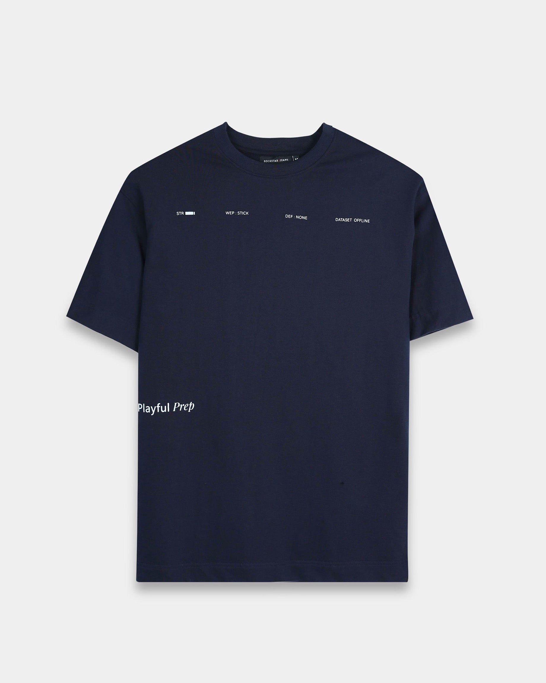 EXISTENCE NAVY BLUE TEE - Relaxed Fit