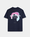 EXISTENCE NAVY BLUE TEE - Relaxed Fit