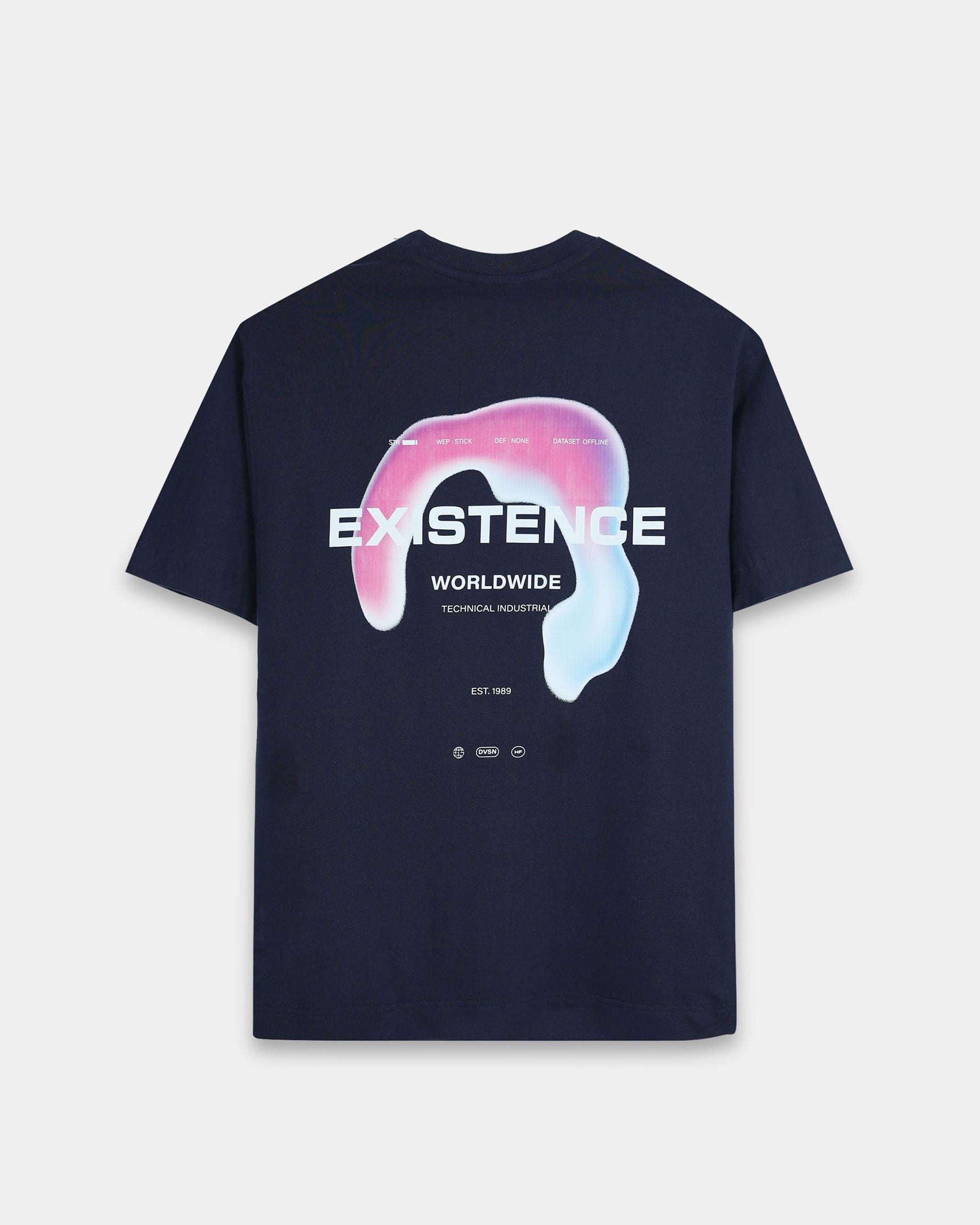 EXISTENCE NAVY BLUE TEE - Relaxed Fit