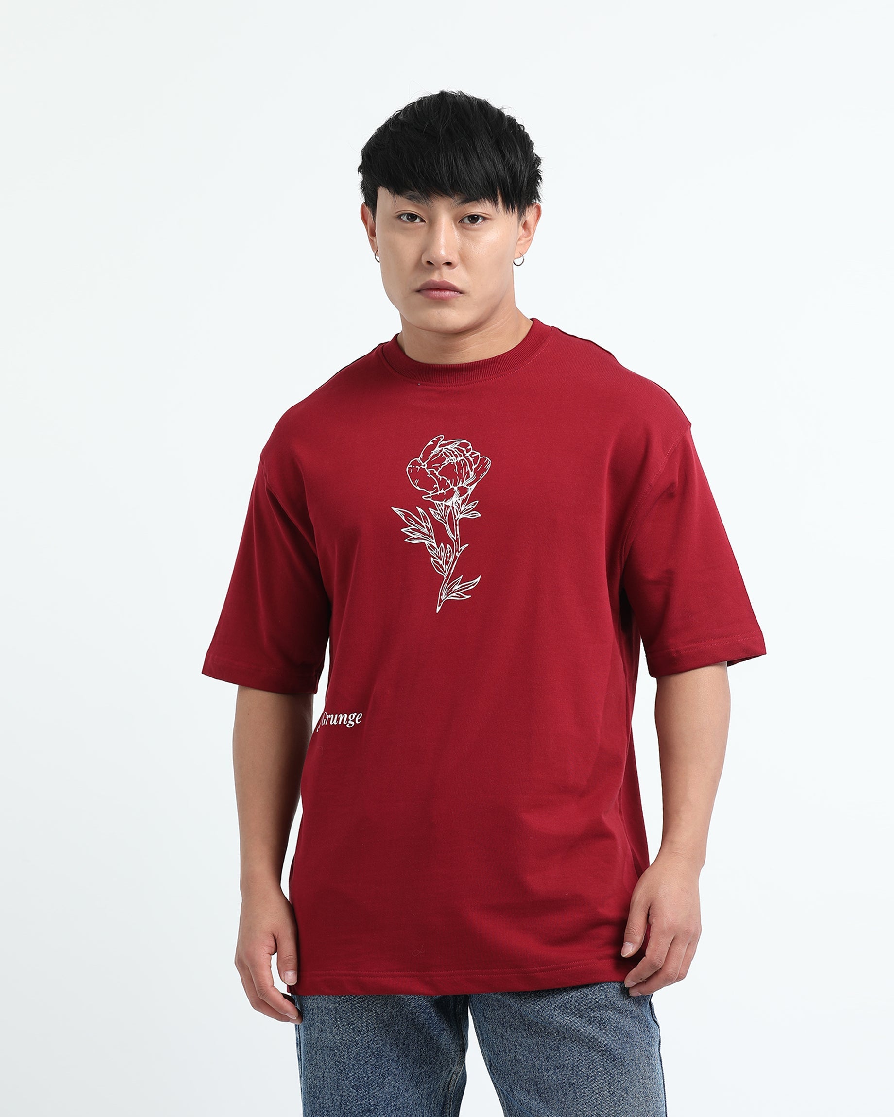 REIMAGINE MAROON TEE - Relaxed Fit