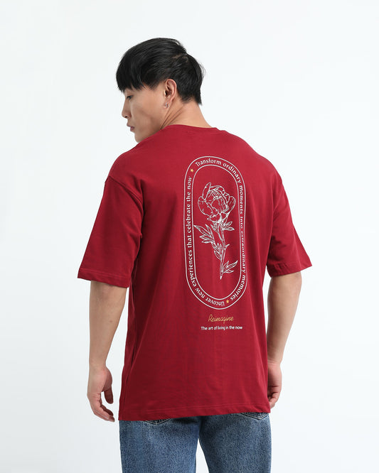 REIMAGINE MAROON TEE - Relaxed Fit