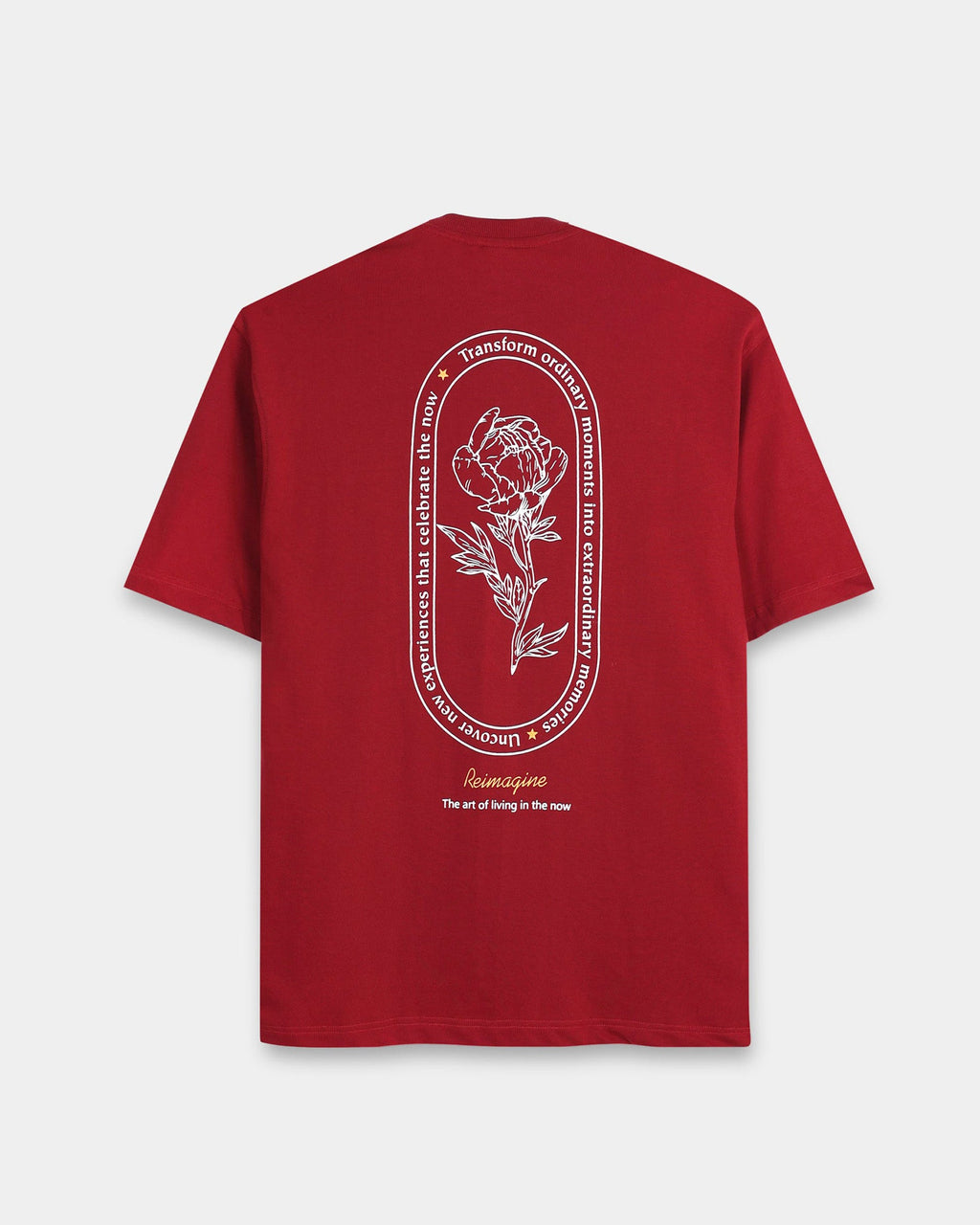 REIMAGINE MAROON TEE - Relaxed Fit