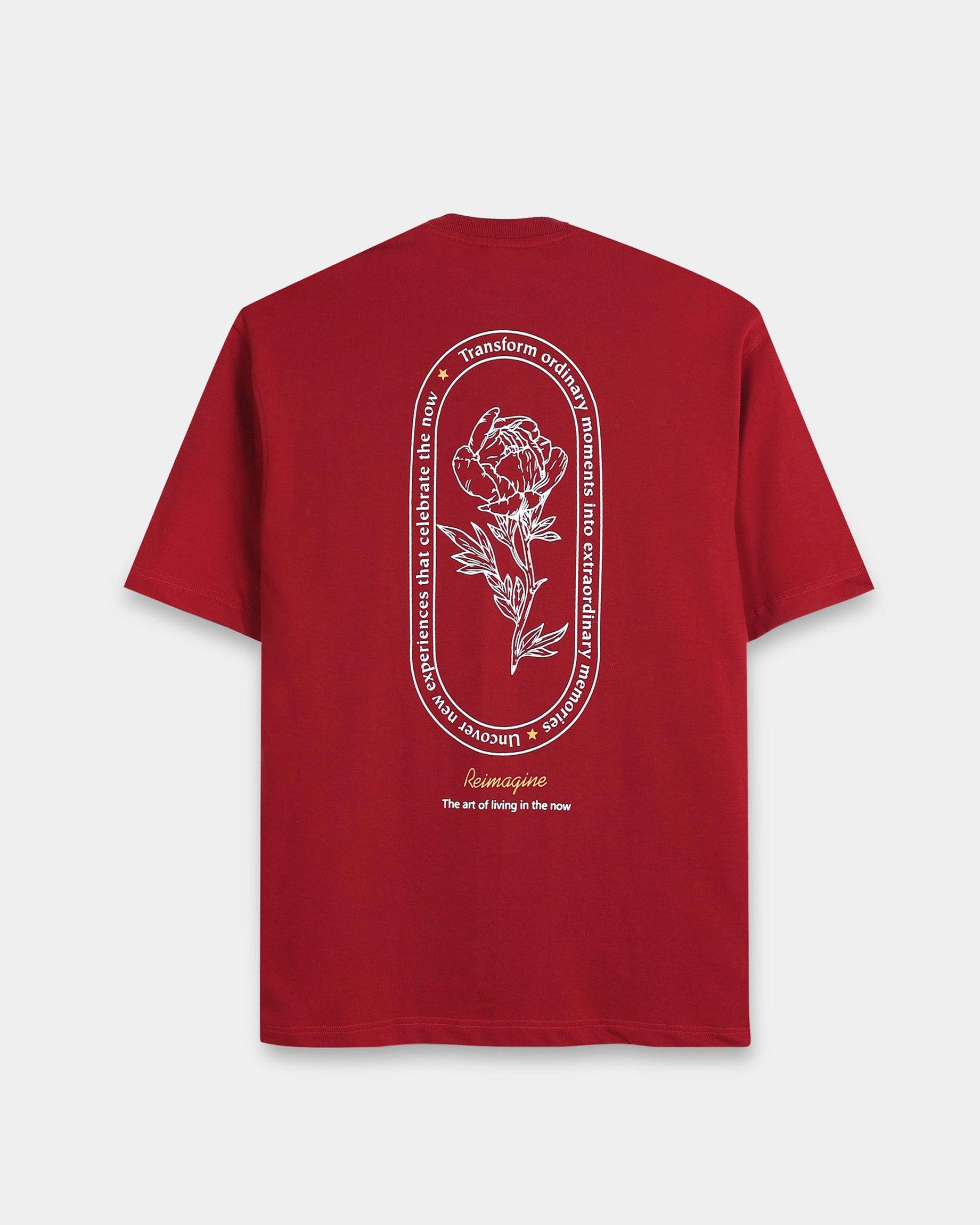 REIMAGINE MAROON TEE - Relaxed Fit
