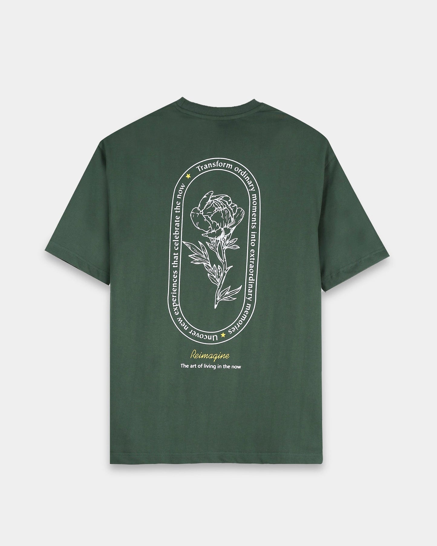 REIMAGINE FOREST GREEN TEE - Relaxed Fit