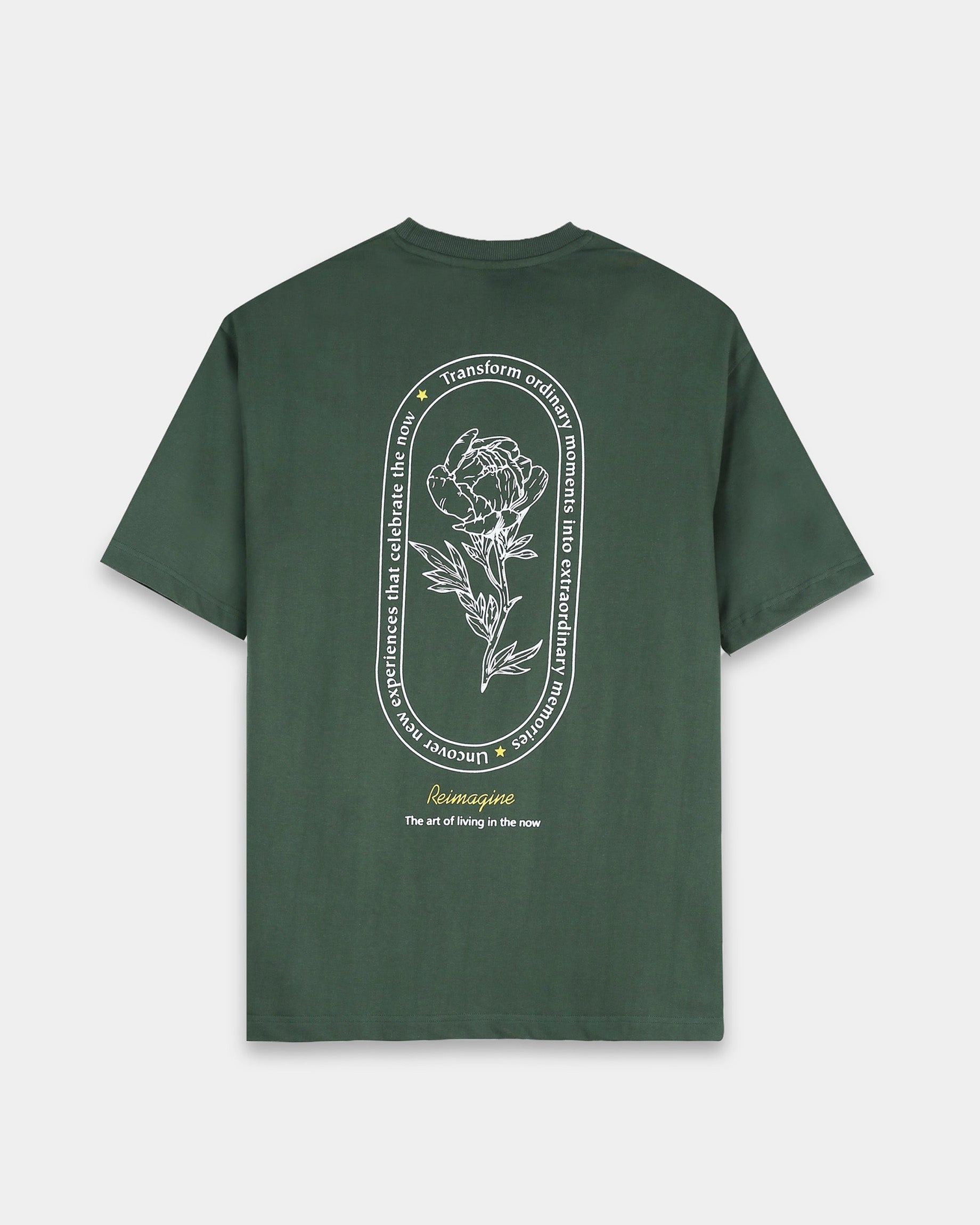 REIMAGINE FOREST GREEN TEE - Relaxed Fit