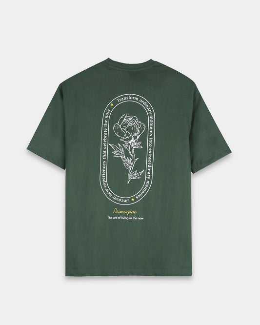 REIMAGINE FOREST GREEN TEE - Relaxed Fit
