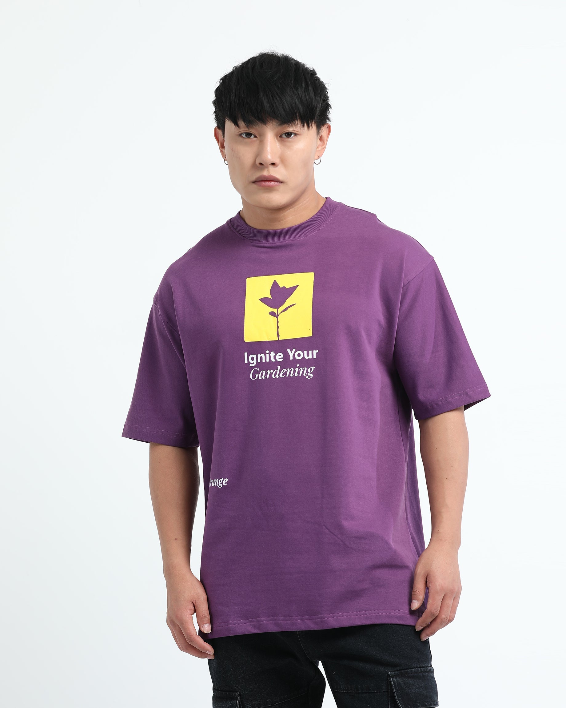 IGNITE YOUR GARDENING PURPLE TEE - Relaxed Fit