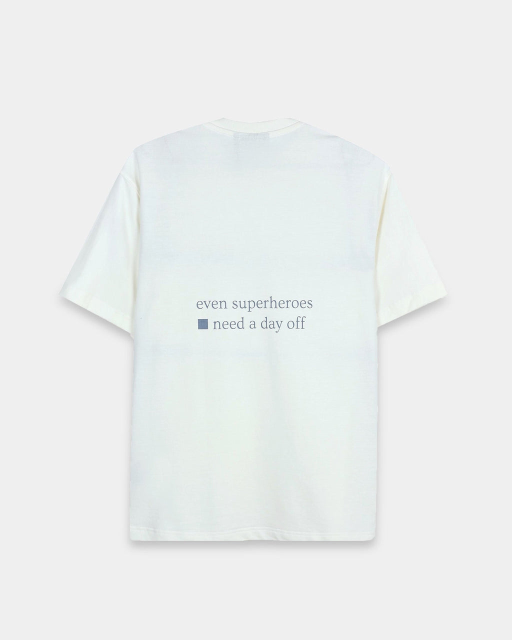 SELF CARE OFF WHITE TEE - Relaxed Fit