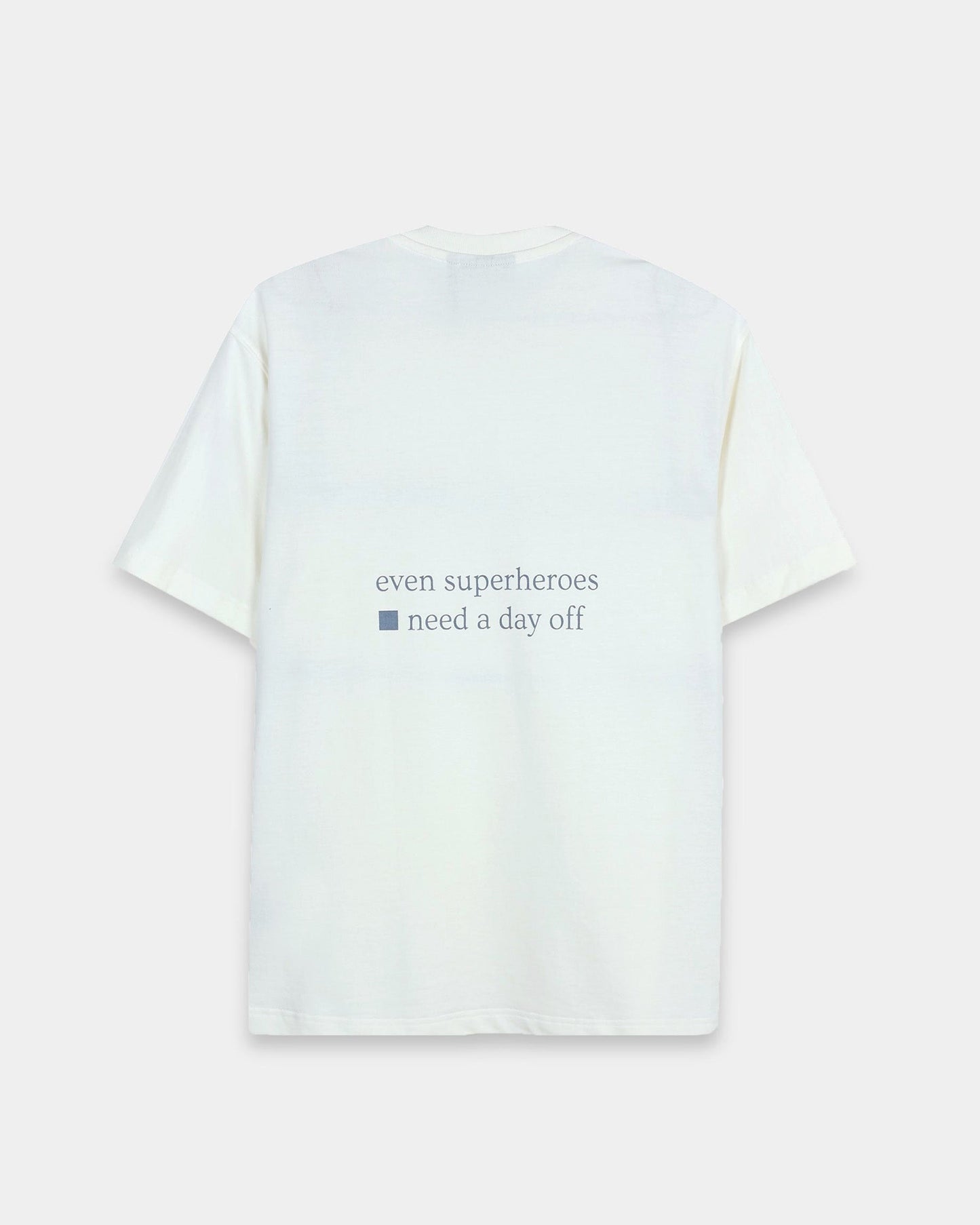 SELF CARE OFF WHITE TEE - Relaxed Fit