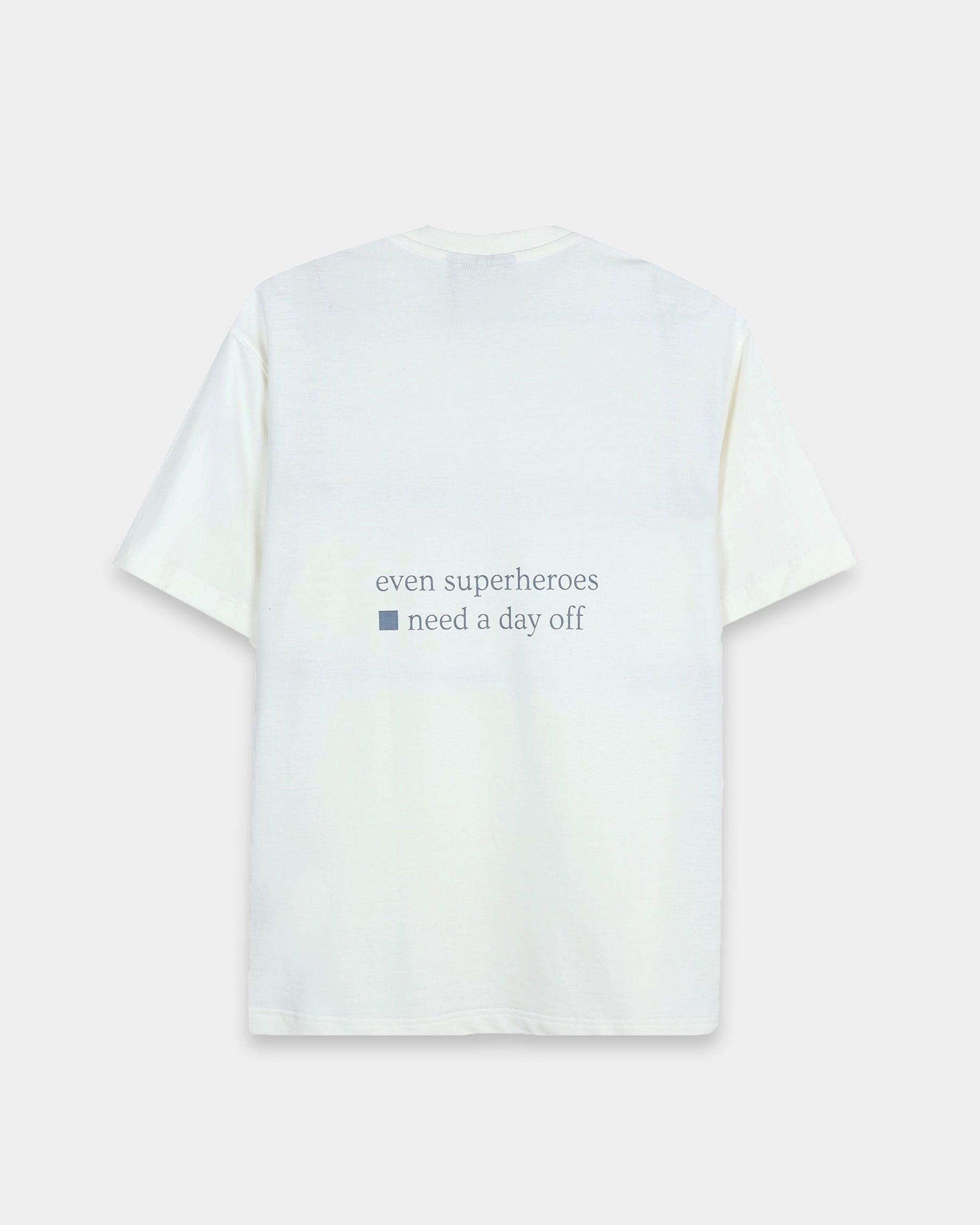 SELF CARE OFF WHITE TEE - Relaxed Fit
