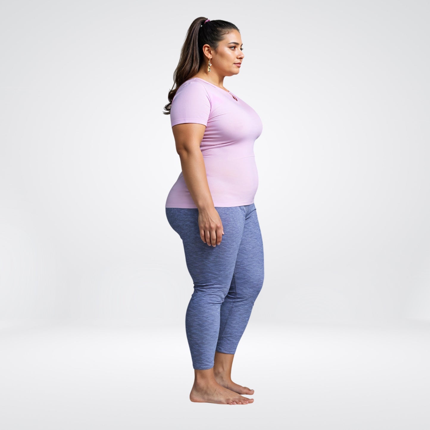 Aircello: Active Short Sleeve Tee-relaxed Fit -Plus Size