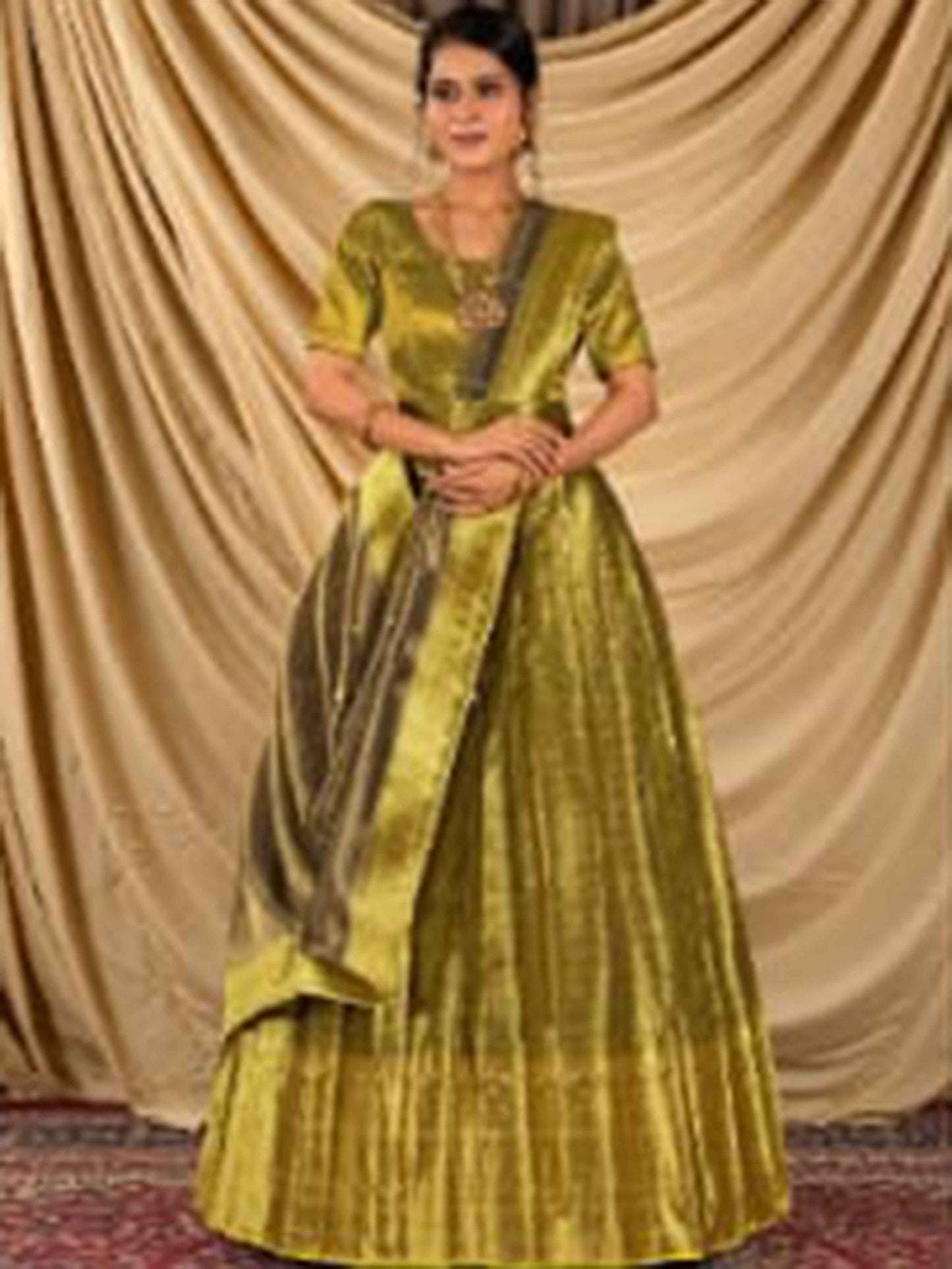 Stylish Tissue Liril Bridal Lehenga