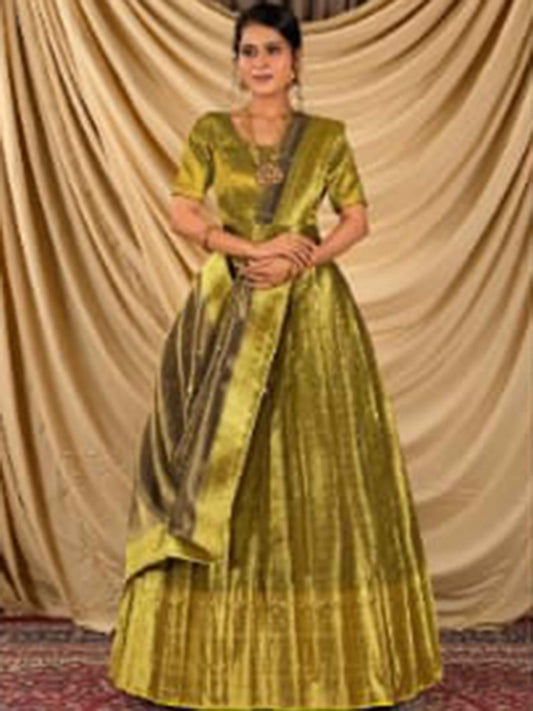 Stylish Tissue Liril Bridal Lehenga