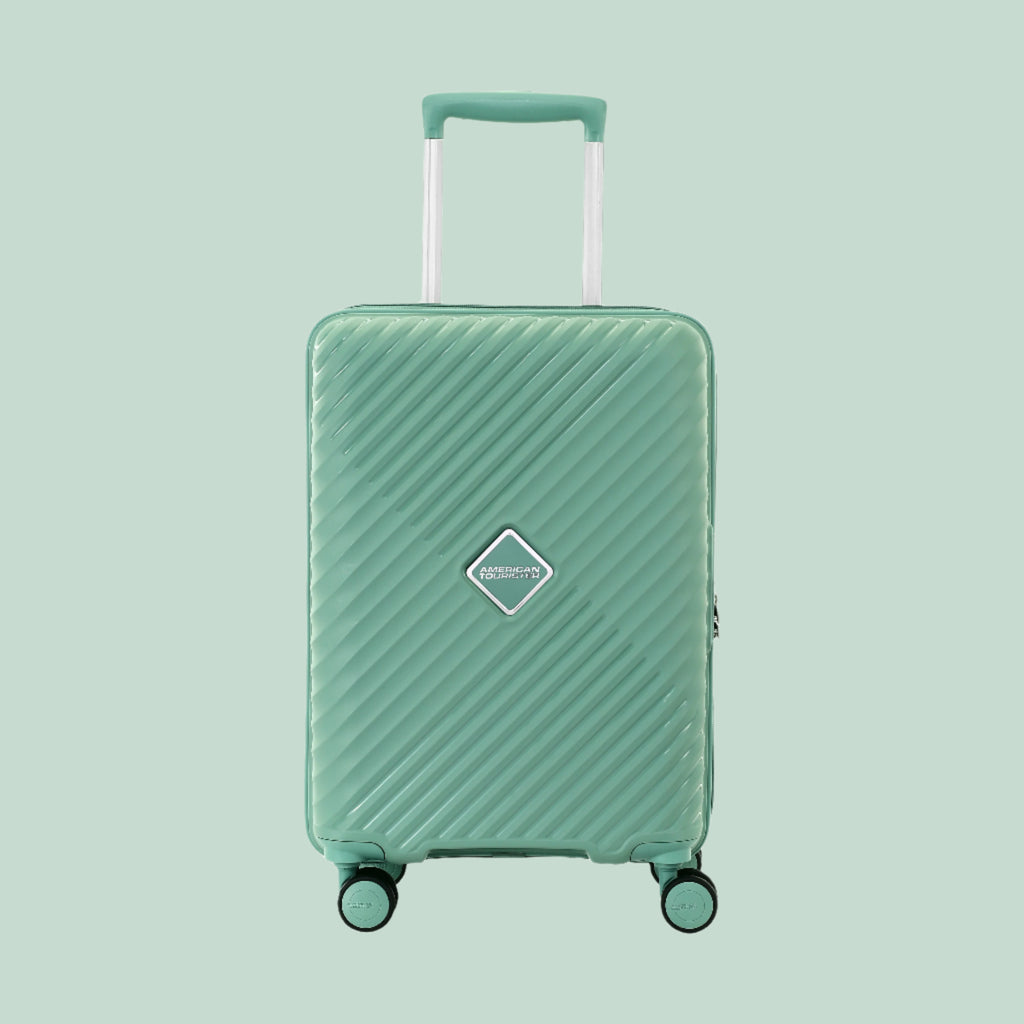 American Tourister Luggage Hard Trolley-Green