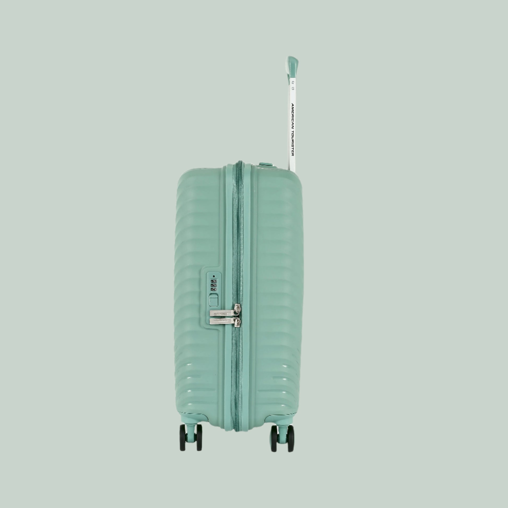 American Tourister Luggage Hard Trolley-Green