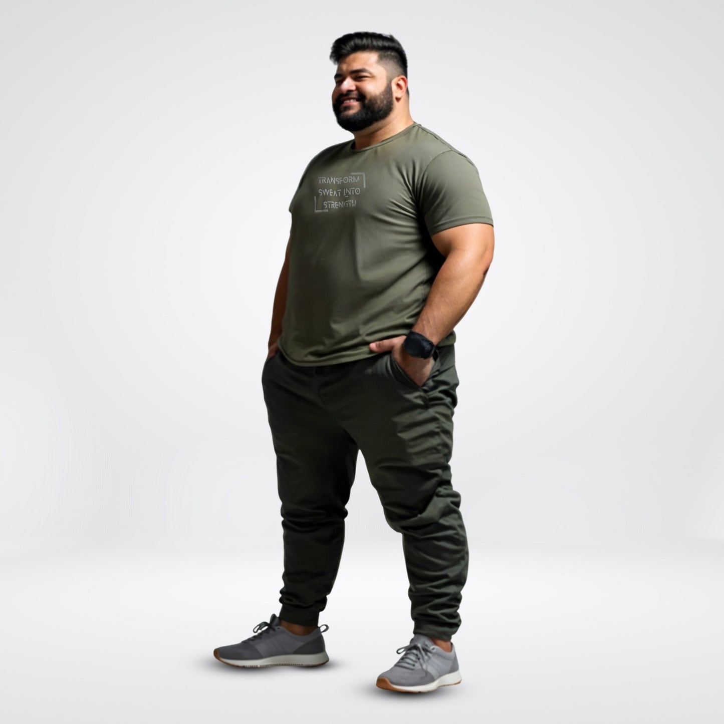 Active Crew neck printed reversable performance Tee