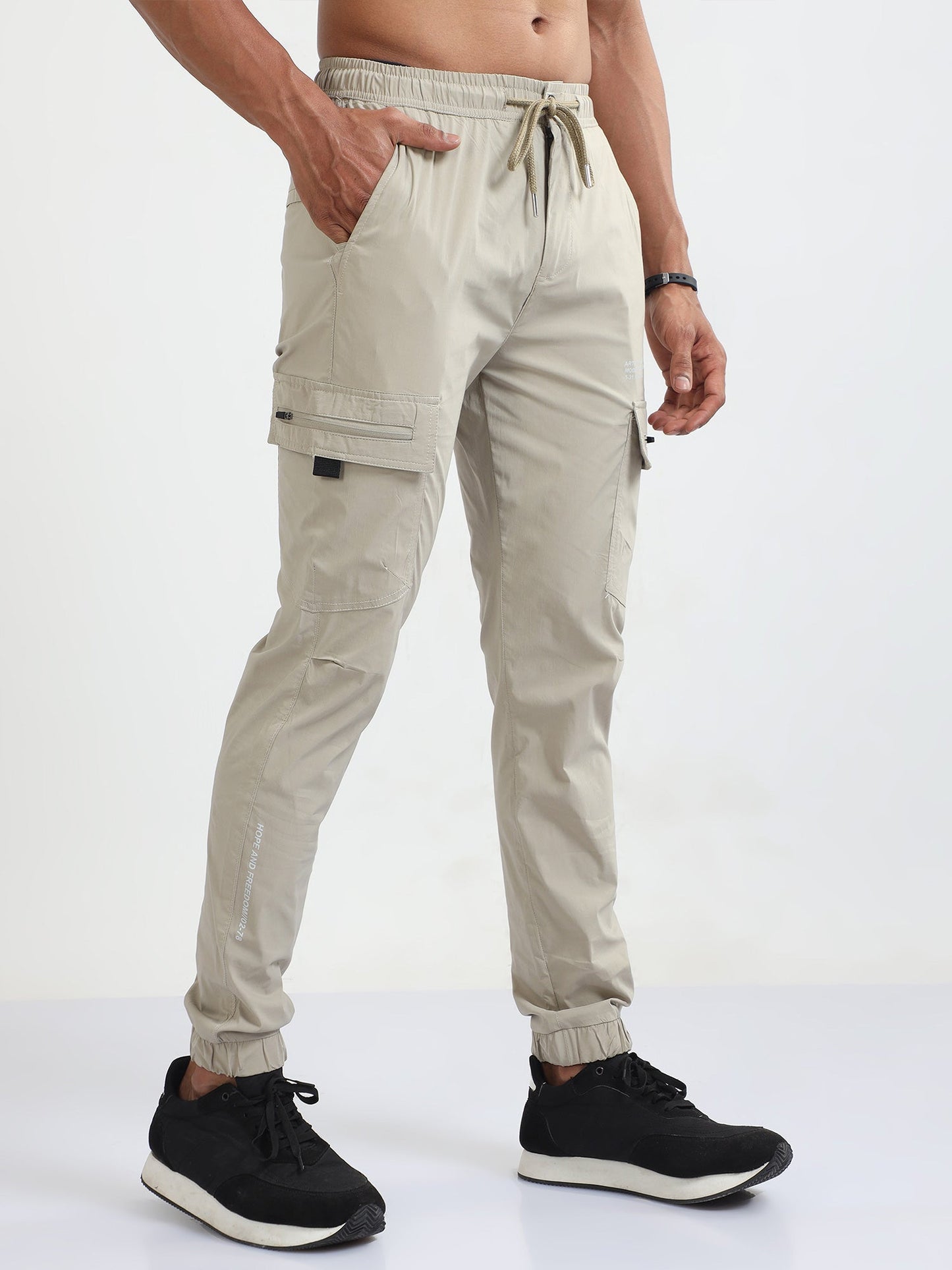 UltraLite Flexi Cargo Joggers-Beige