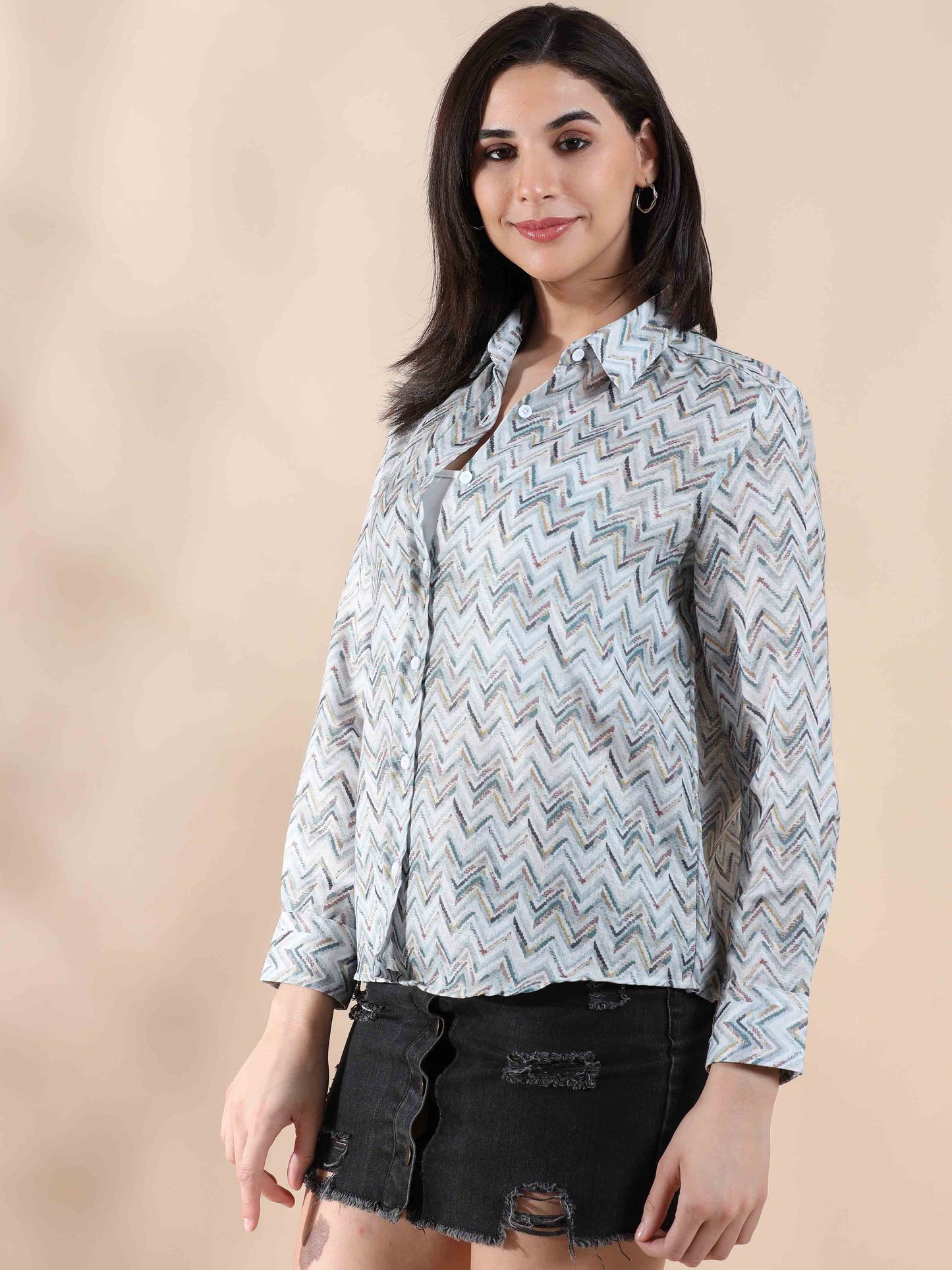 Rainbow Fusion Summer Cotton Shirt