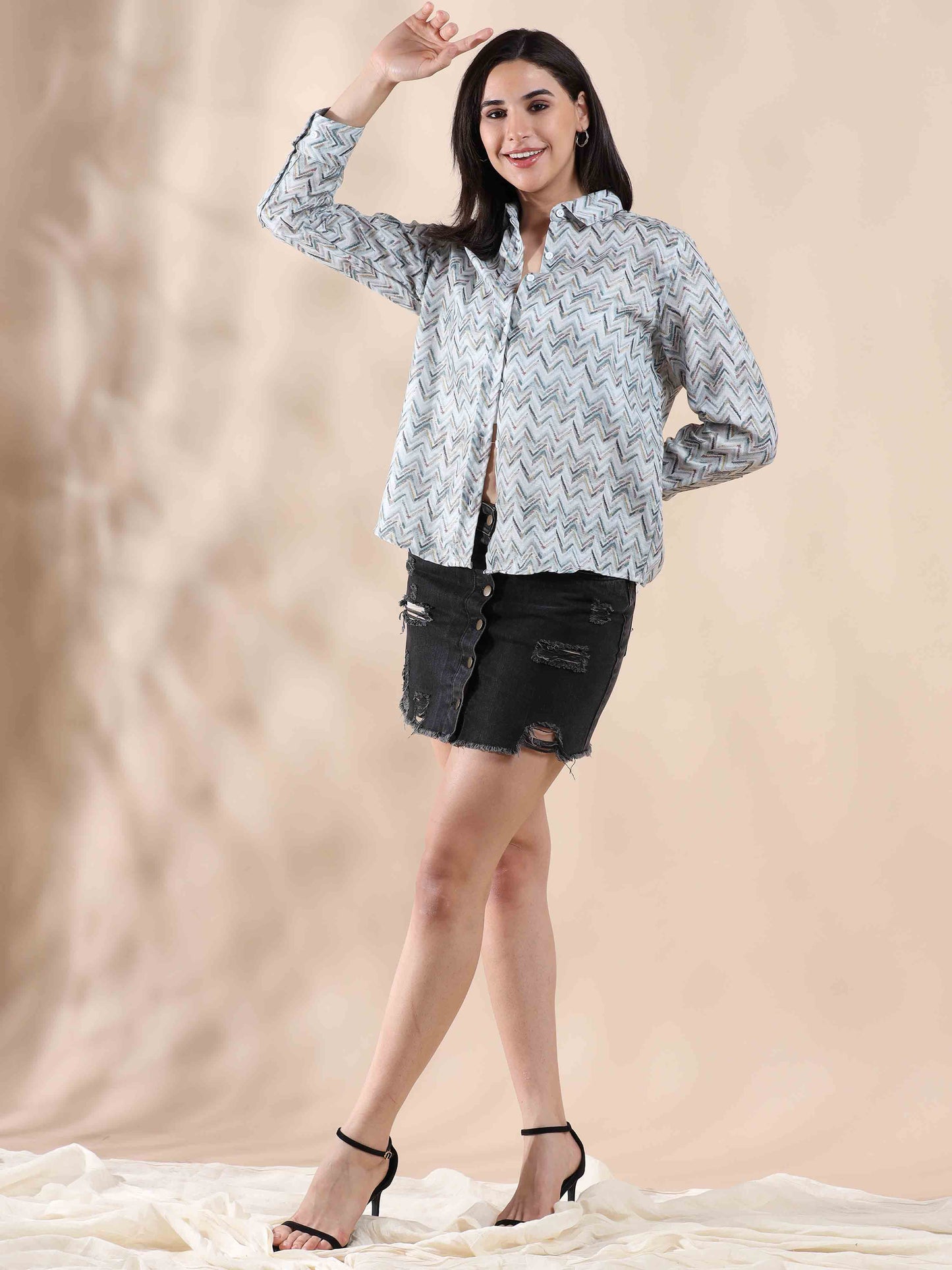 Rainbow Fusion Summer Cotton Shirt