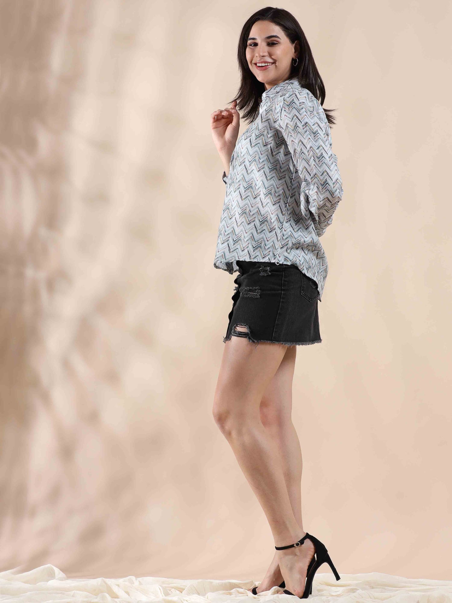 Rainbow Fusion Summer Cotton Shirt