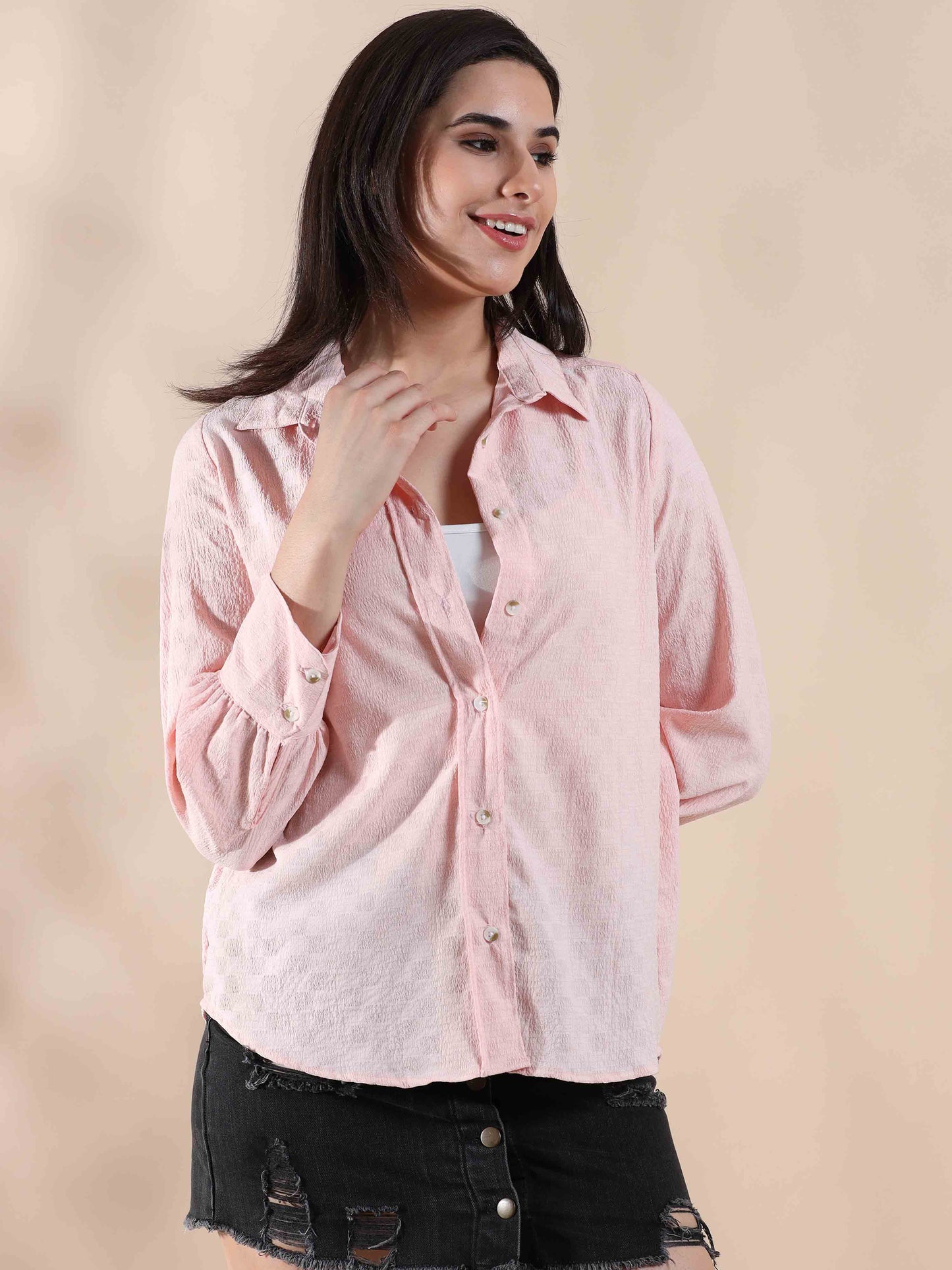Peachy Paradise Summer Popcorn Shirt