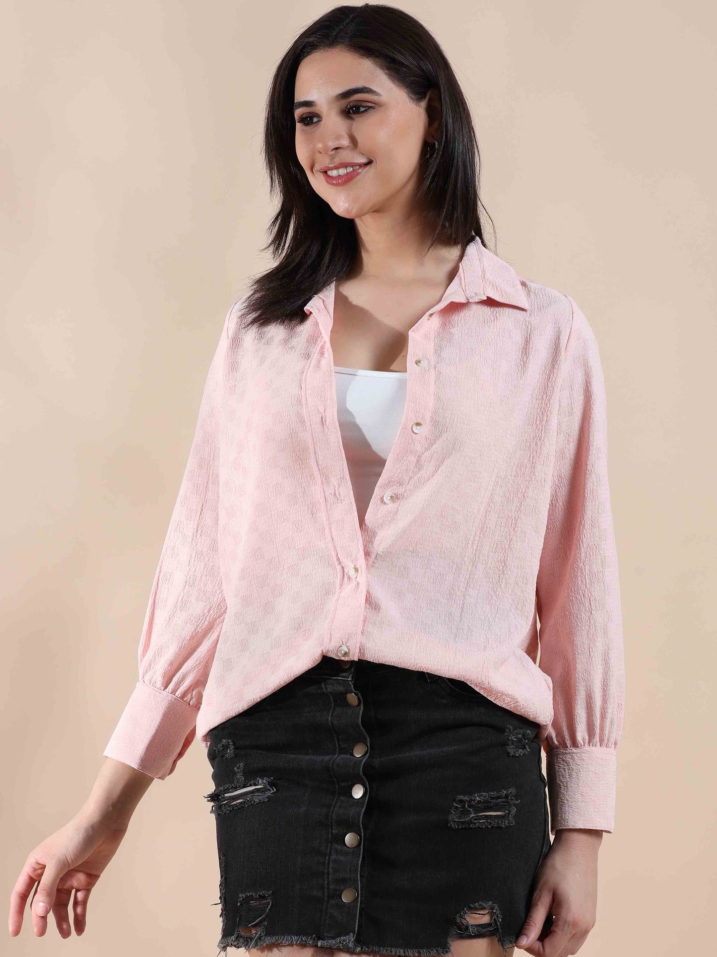 Peachy Paradise Summer Popcorn Shirt