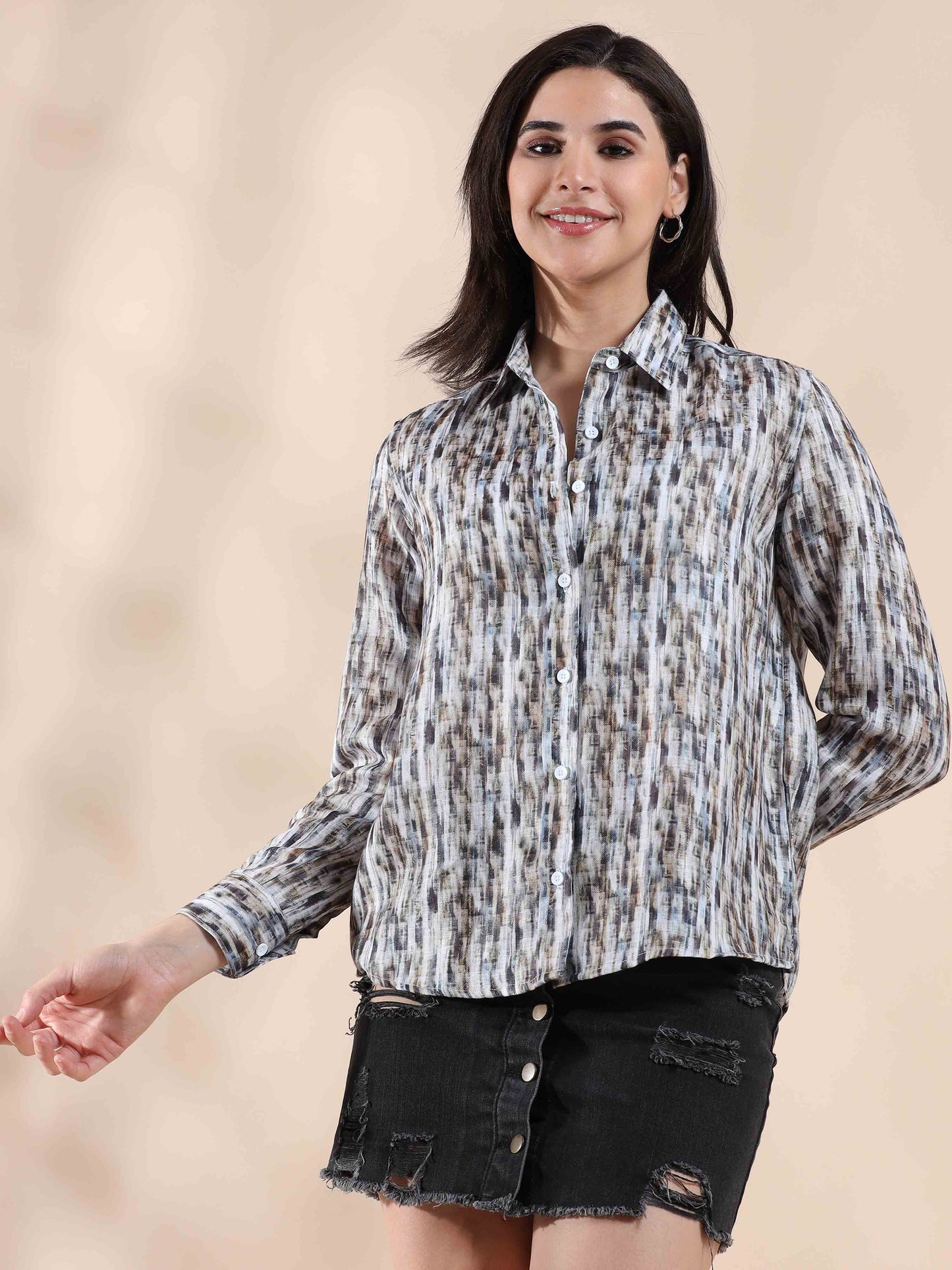 Cocoa Coastline Cotton Shirt