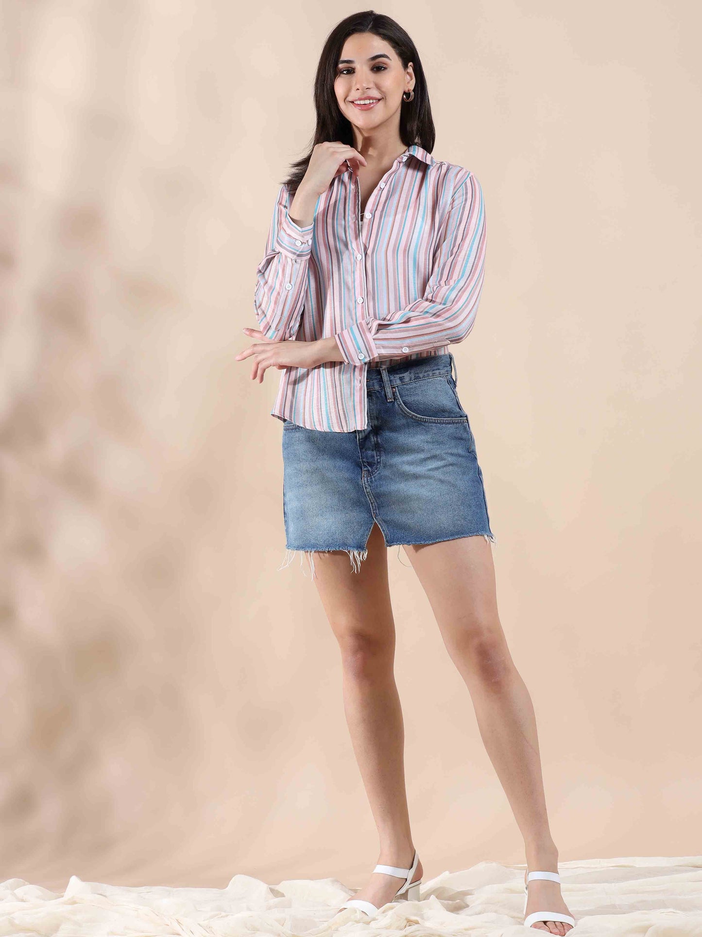 Sorbet Stripes Cotton Shirt
