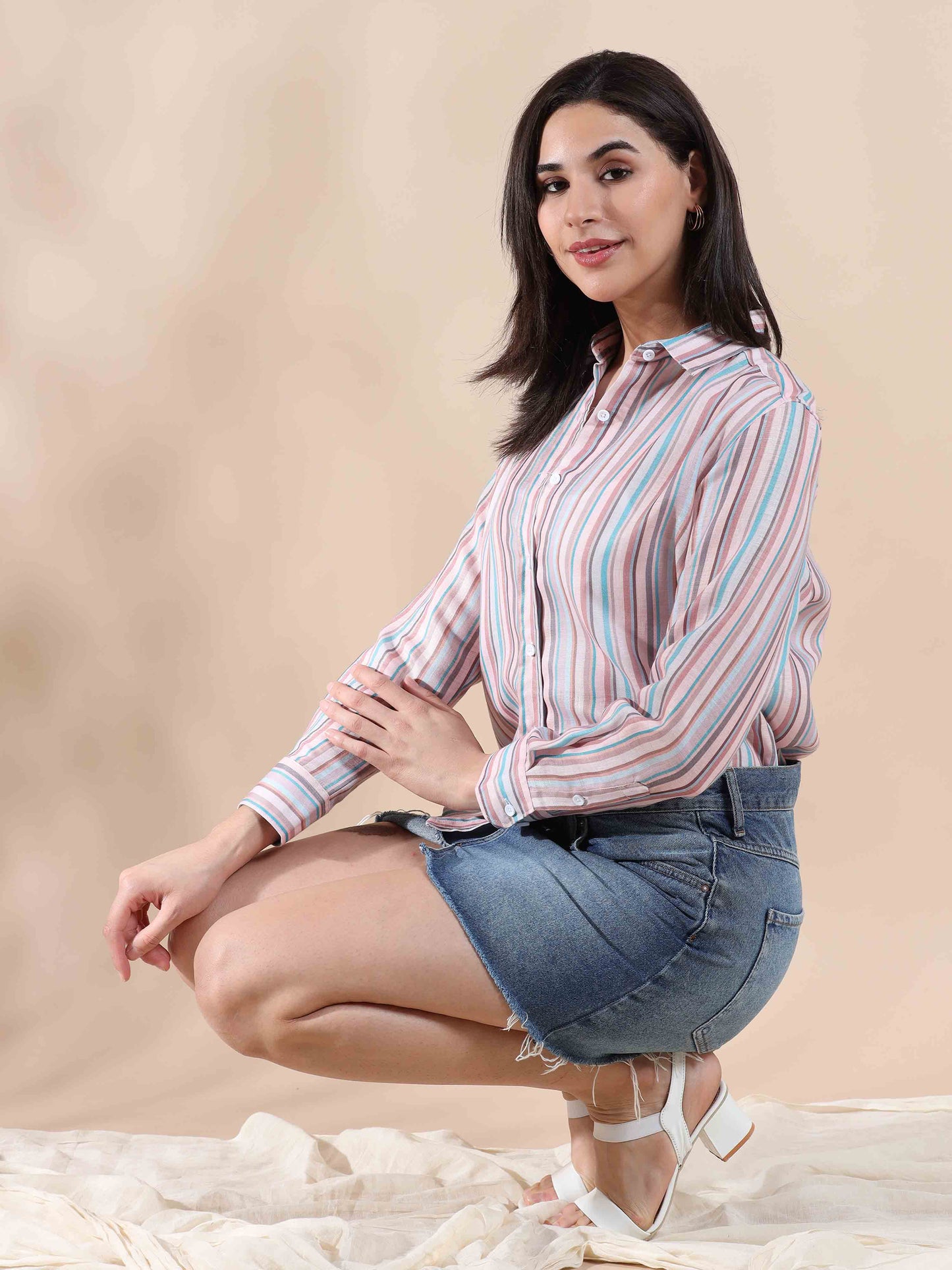 Sorbet Stripes Cotton Shirt