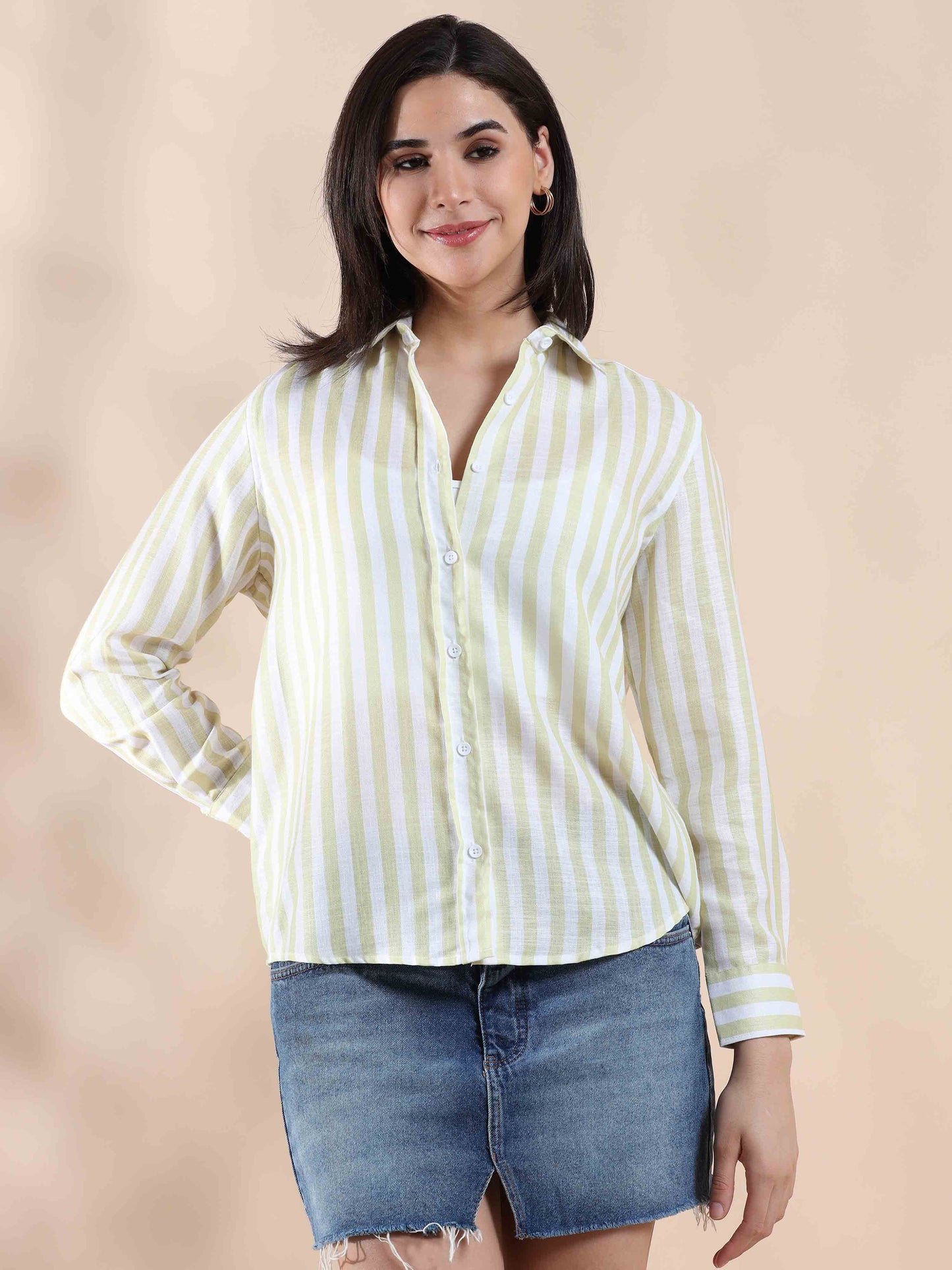 Sunny yellow Cotton Shirt