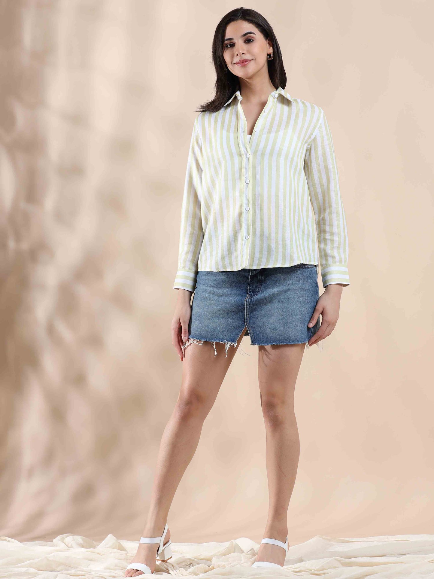 Sunny yellow Cotton Shirt