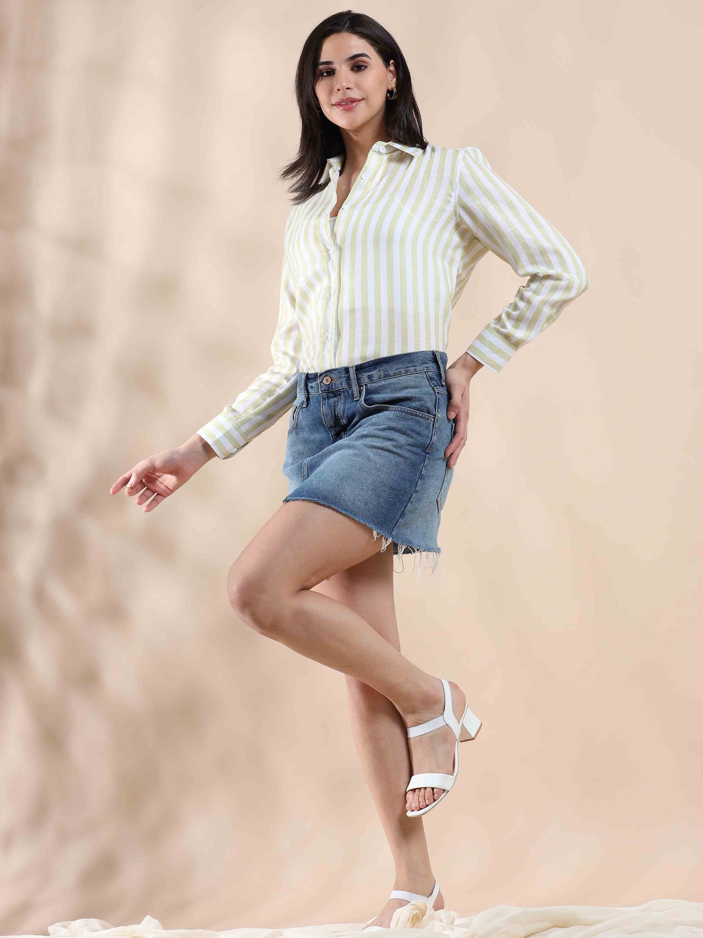 Sunny yellow Cotton Shirt
