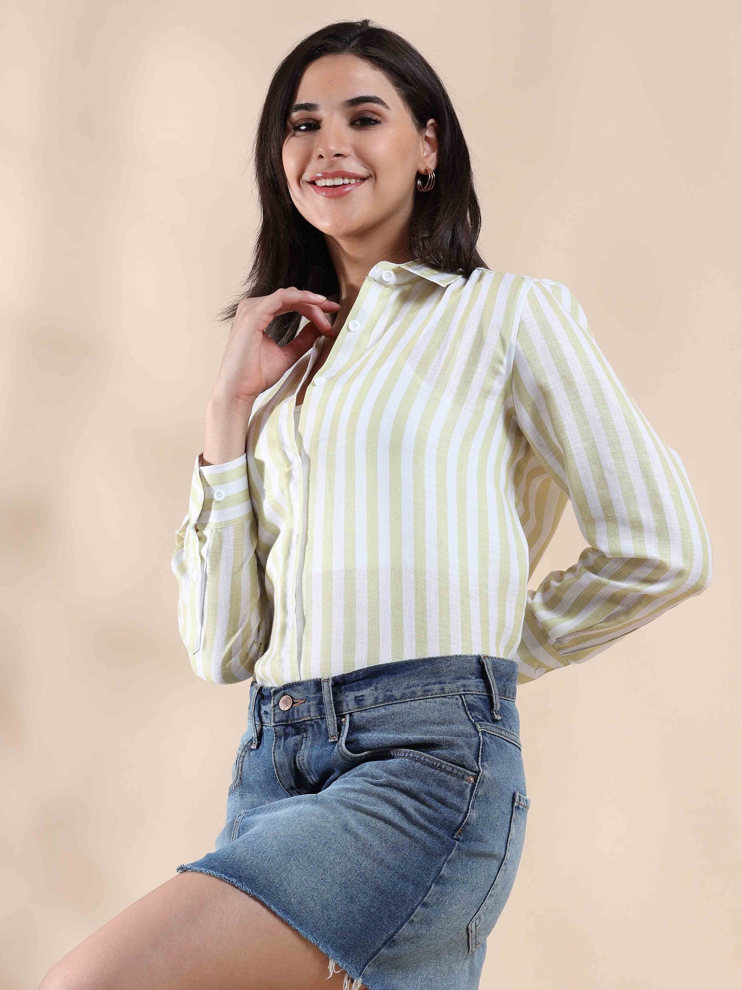 Sunny yellow Cotton Shirt
